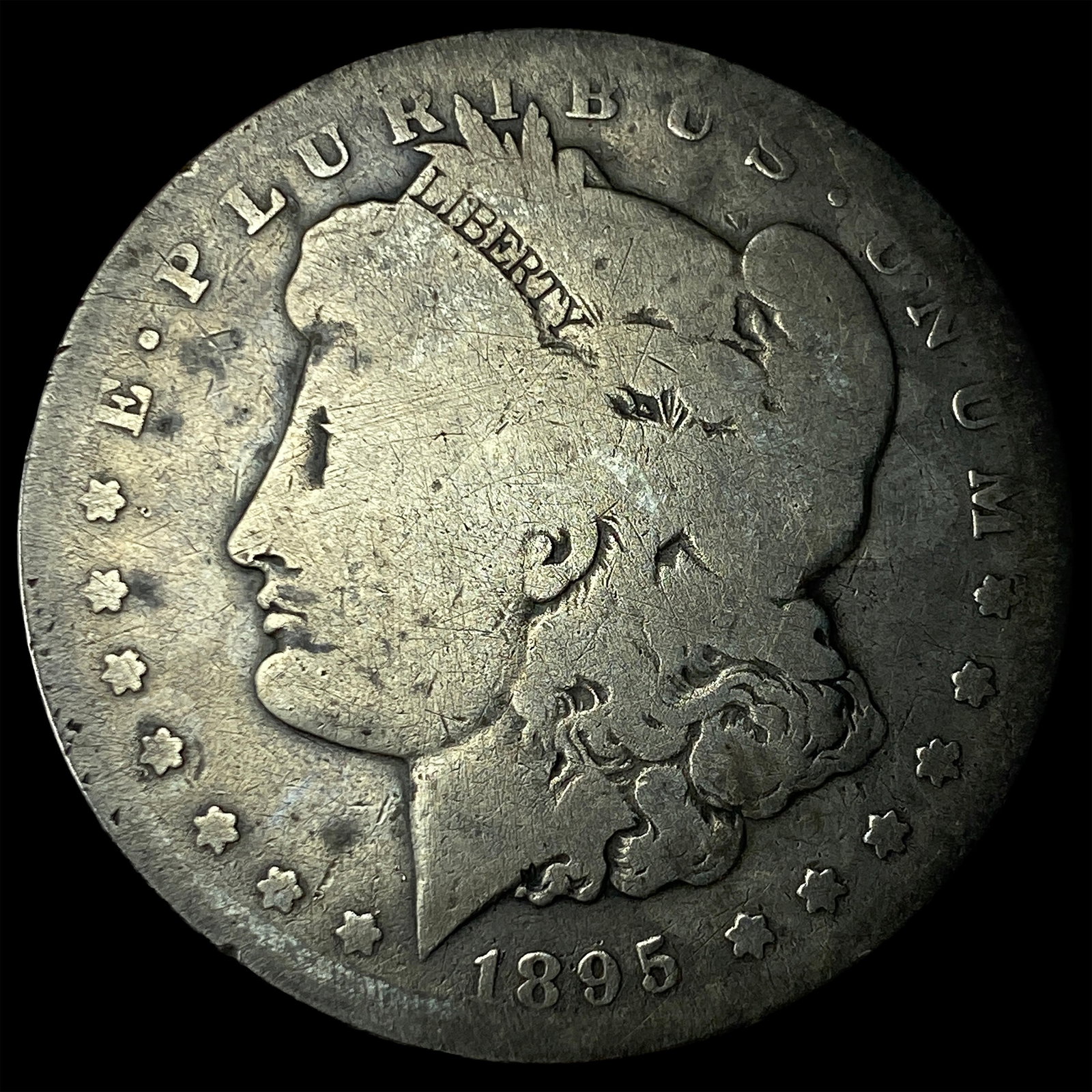 1895-S Silver Morgan Dollar NICELY CIRCULATED: 1895-S Silver Morgan Dollar NICELY CIRCULATED