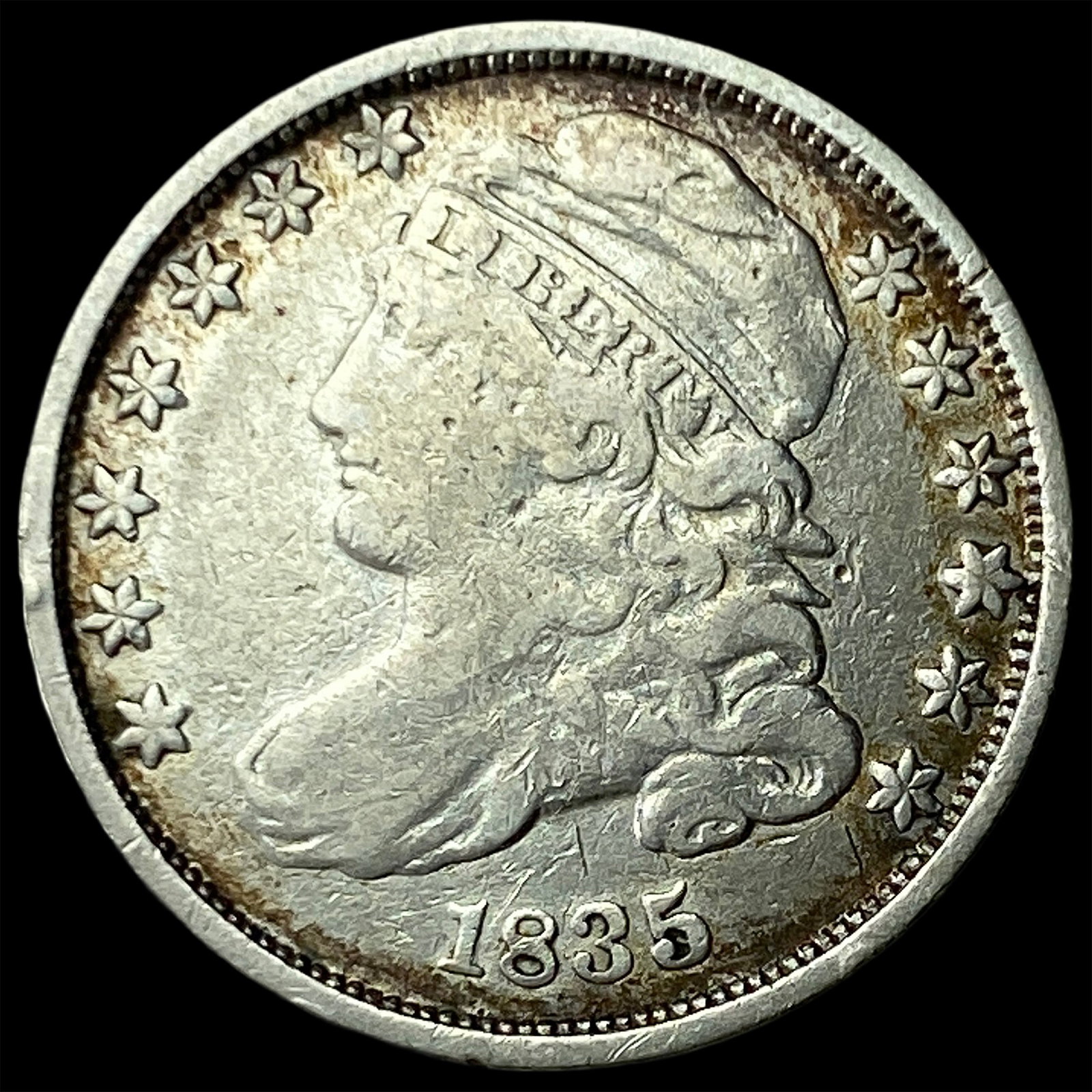 1835 Silver Capped Bust Dime LIGHTLY CIRCULATED