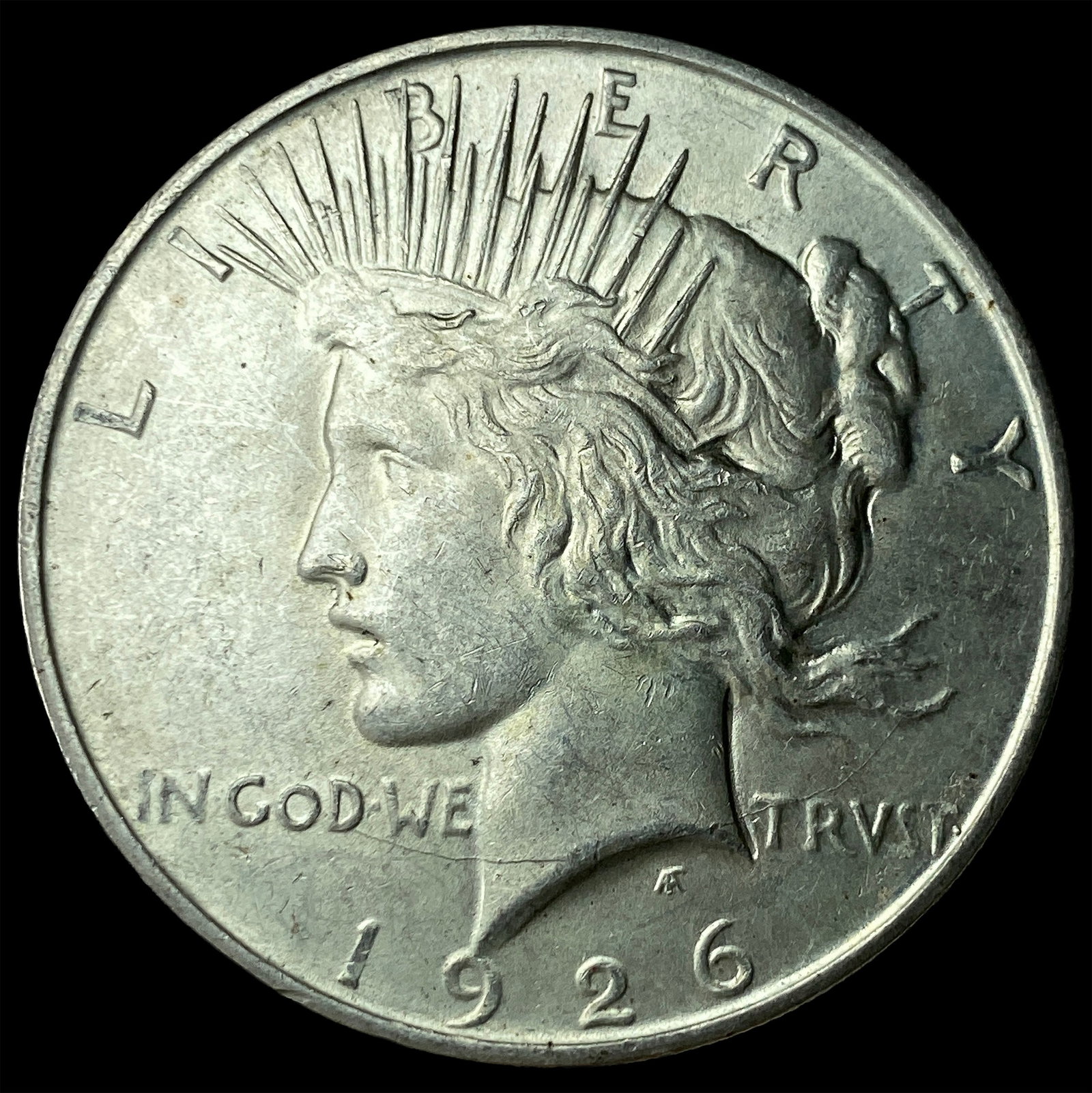 1926-D Peace Silver Dollar CHOICE AU: 1926-D Peace Silver Dollar CHOICE AU