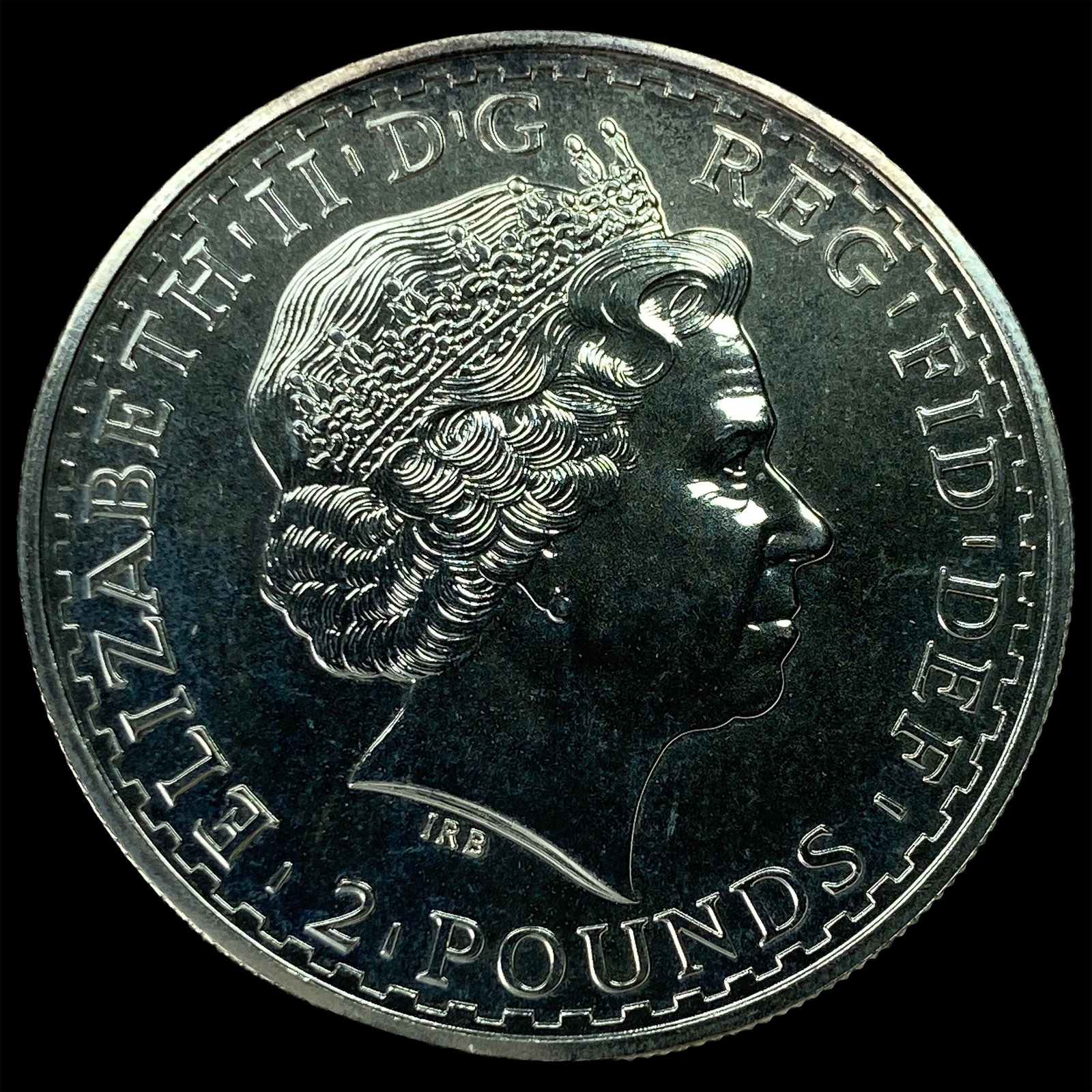 2001 Great Britain Silver 2 Pounds HIGH GRADE (1 of 2)
