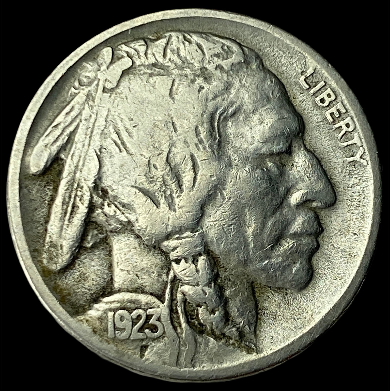 1923-S Buffalo Nickel ABOUT UNCIRCULATED: 1923-S Buffalo Nickel ABOUT UNCIRCULATED