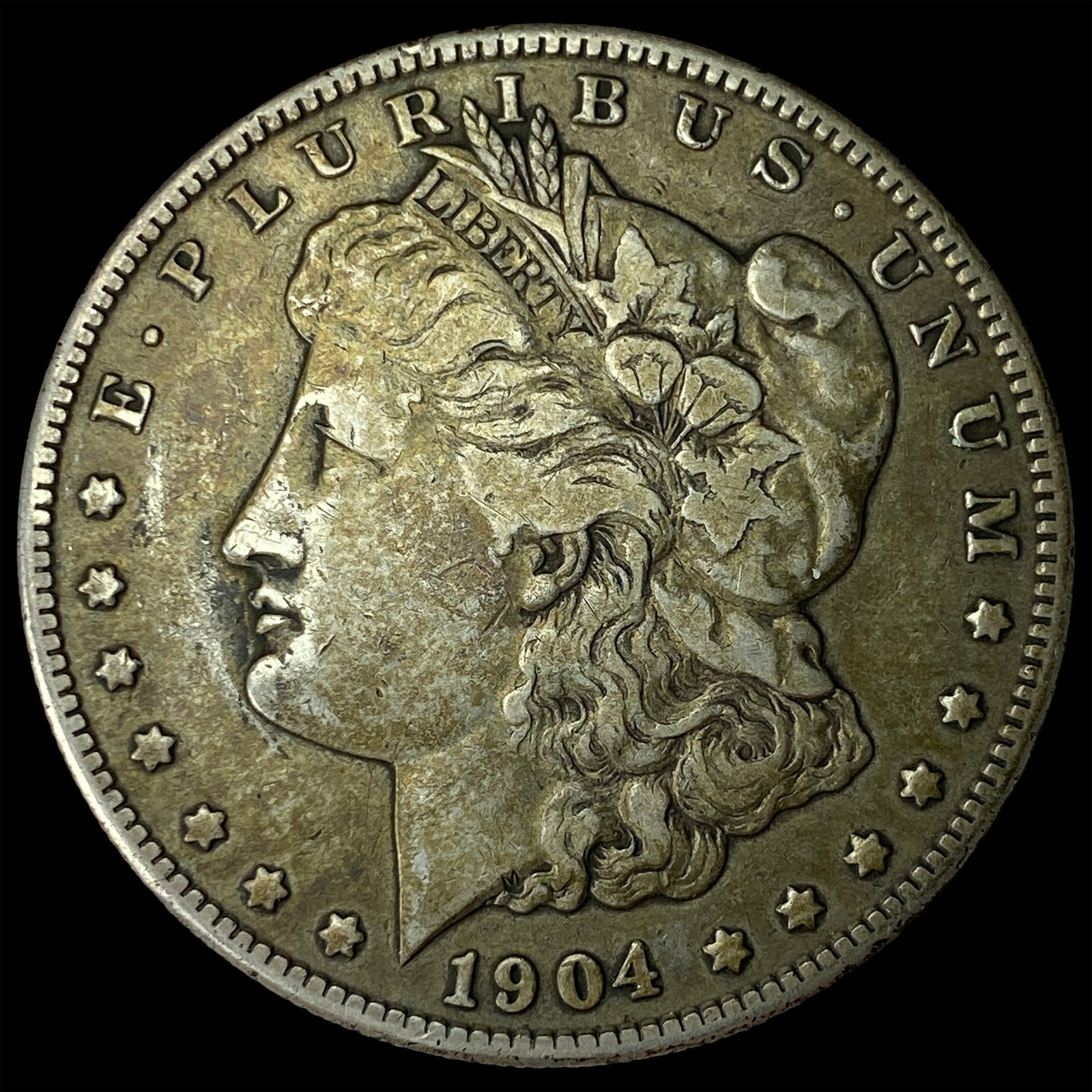 1904-S Silver Morgan Dollar ABOUT UNCIRCULATED: 1904-S Silver Morgan Dollar ABOUT UNCIRCULATED