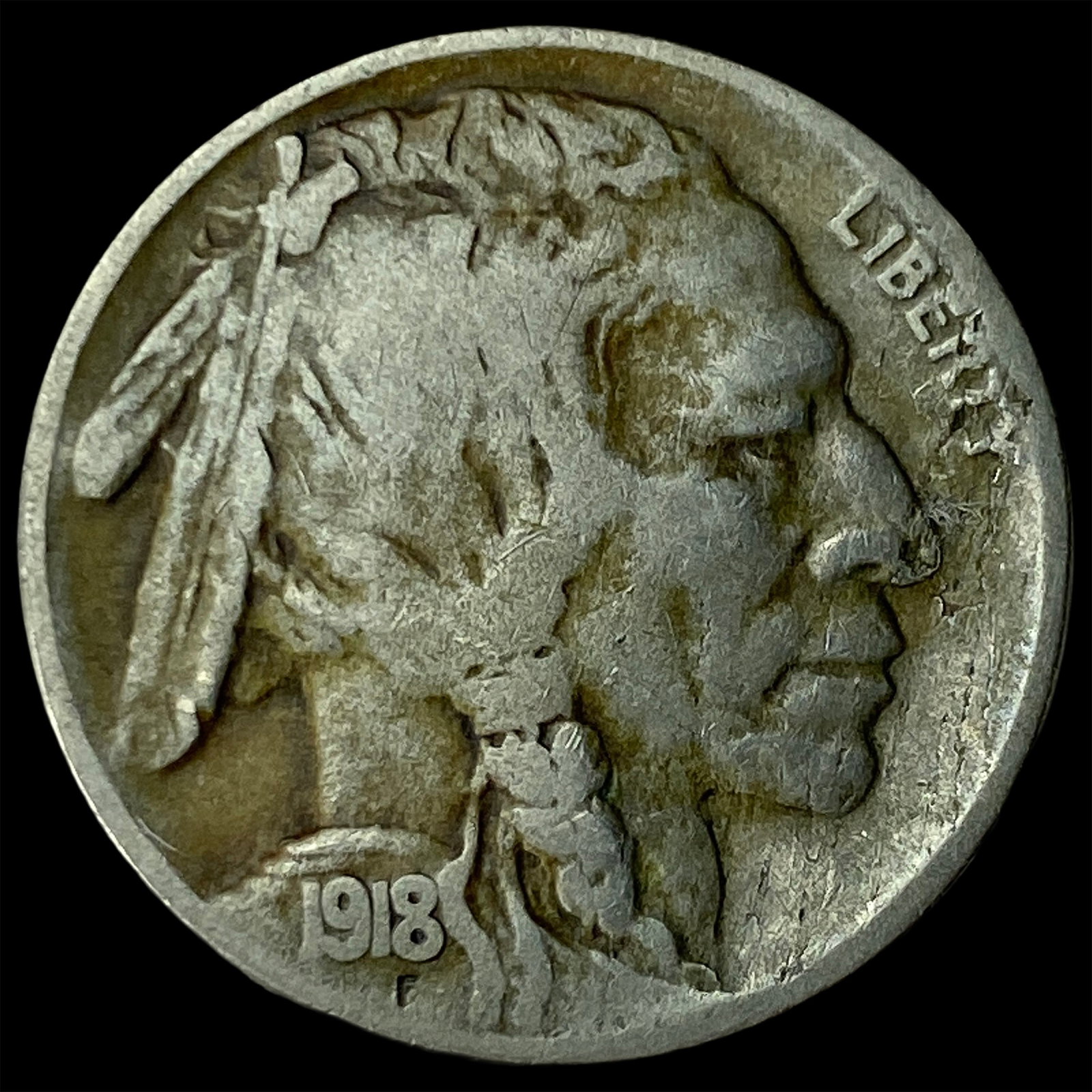 1918-S Buffalo Nickel LIGHTLY CIRCULATED: 1918-S Buffalo Nickel LIGHTLY CIRCULATED