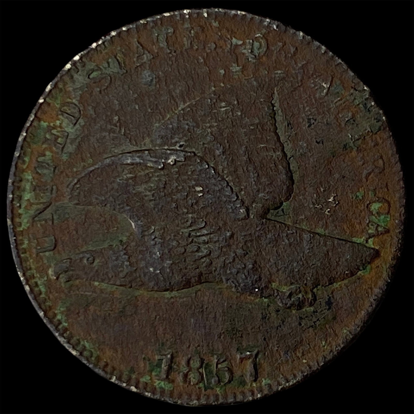 1857 Flying Eagle Cent NICELY CIRCULATED: 1857 Flying Eagle Cent NICELY CIRCULATED