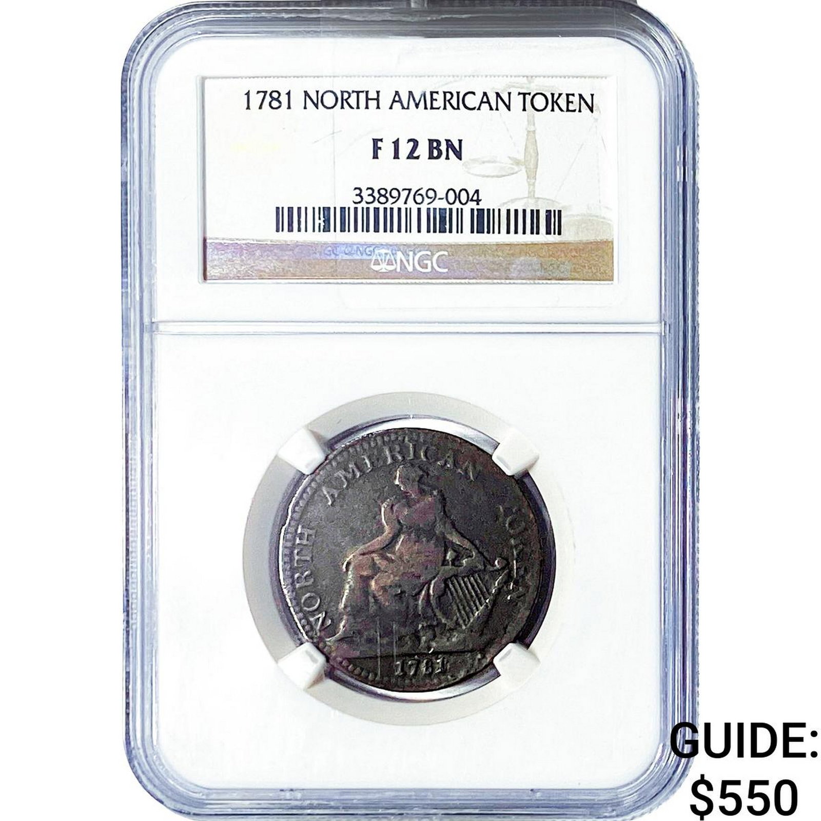 1781 North American Token NGC F12 BN (1 of 2)