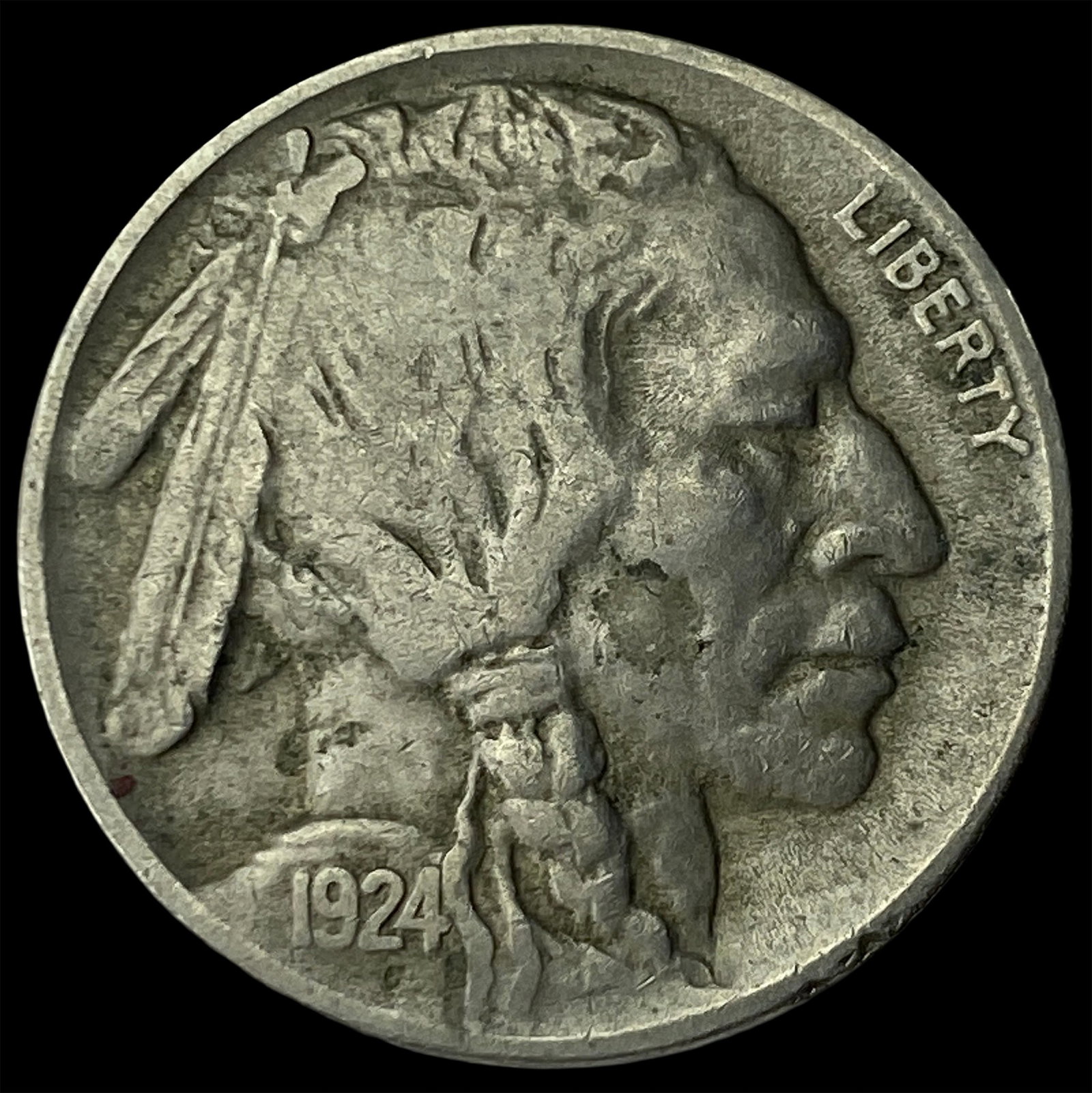 1924-D Buffalo Nickel LIGHTLY CIRCULATED: 1924-D Buffalo Nickel LIGHTLY CIRCULATED
