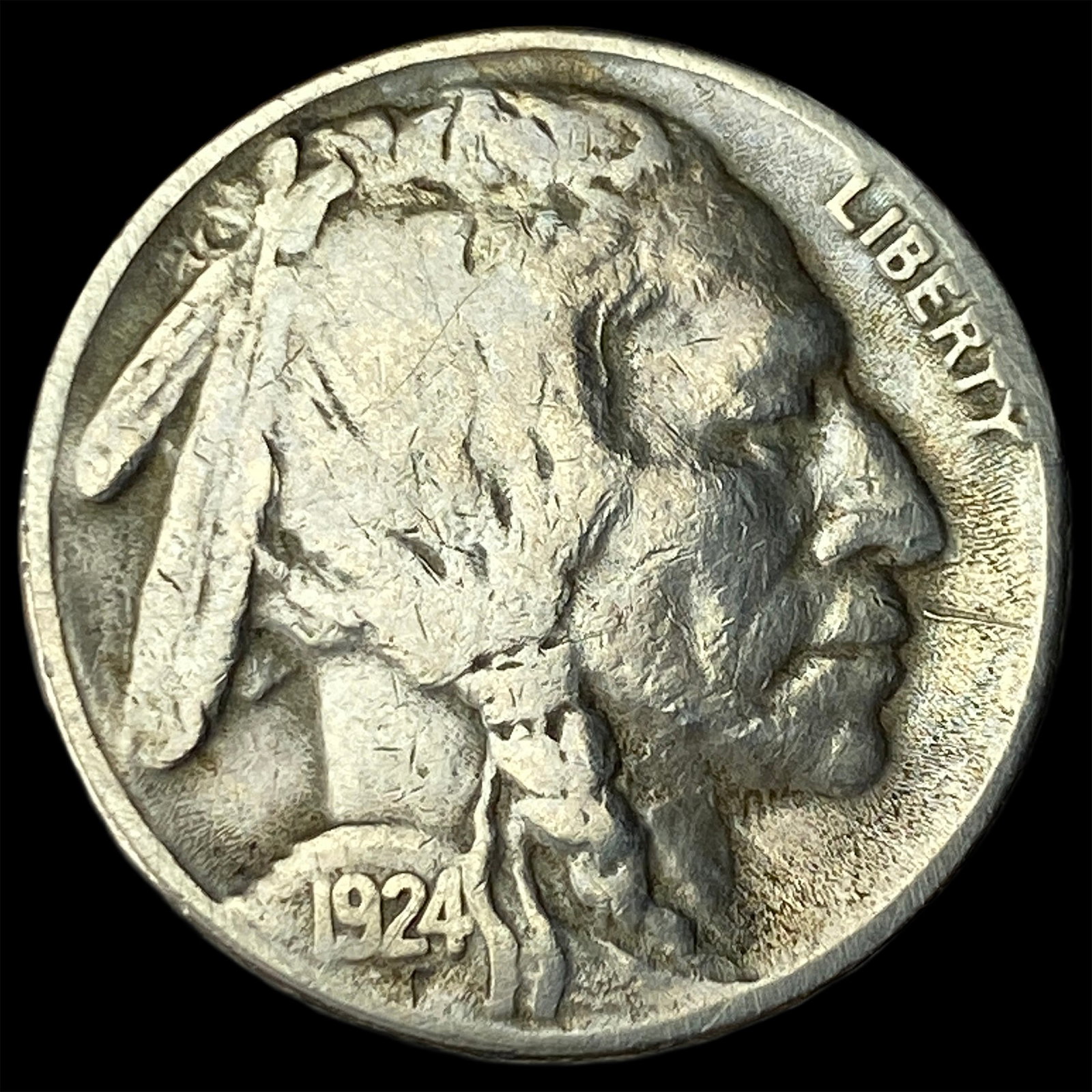 1924-S Buffalo Nickel LIGHTLY CIRCULATED: 1924-S Buffalo Nickel LIGHTLY CIRCULATED