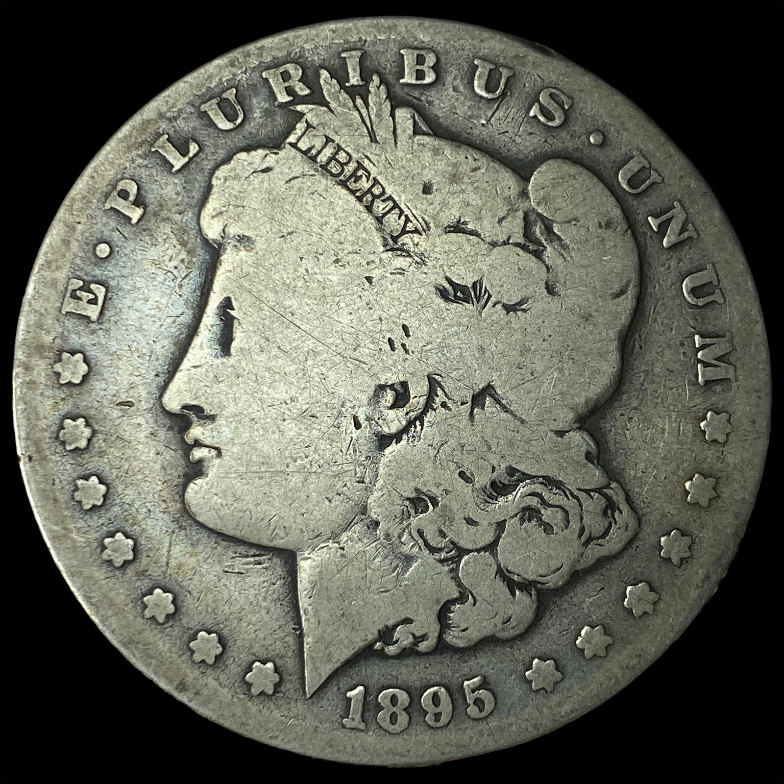 1895-S Silver Morgan Dollar NICELY CIRCULATED: 1895-S Silver Morgan Dollar NICELY CIRCULATED