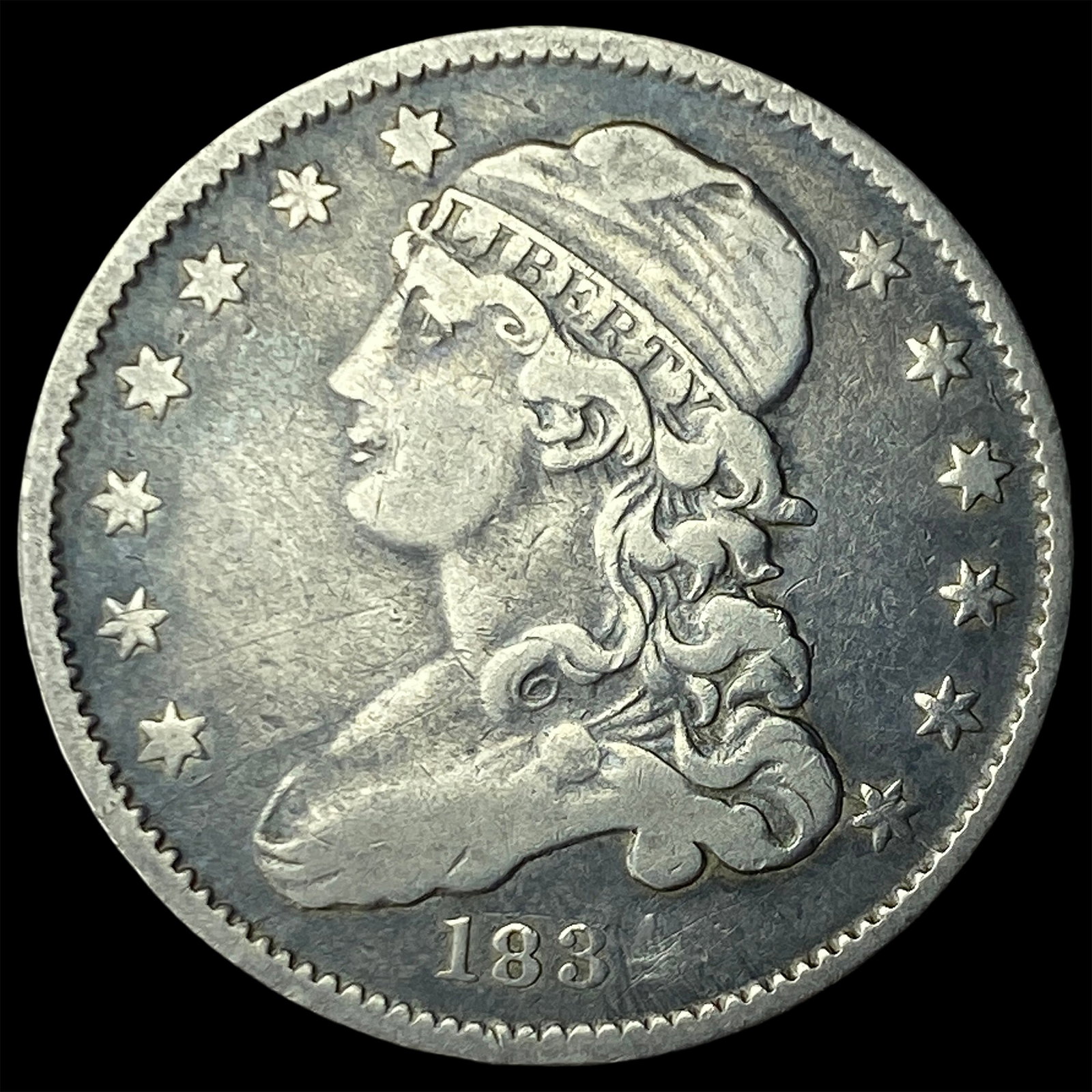 1834 Silver Capped Bust Quarter LIGHTLY CIRCULATED: 1834 Silver Capped Bust Quarter LIGHTLY CIRCULATED