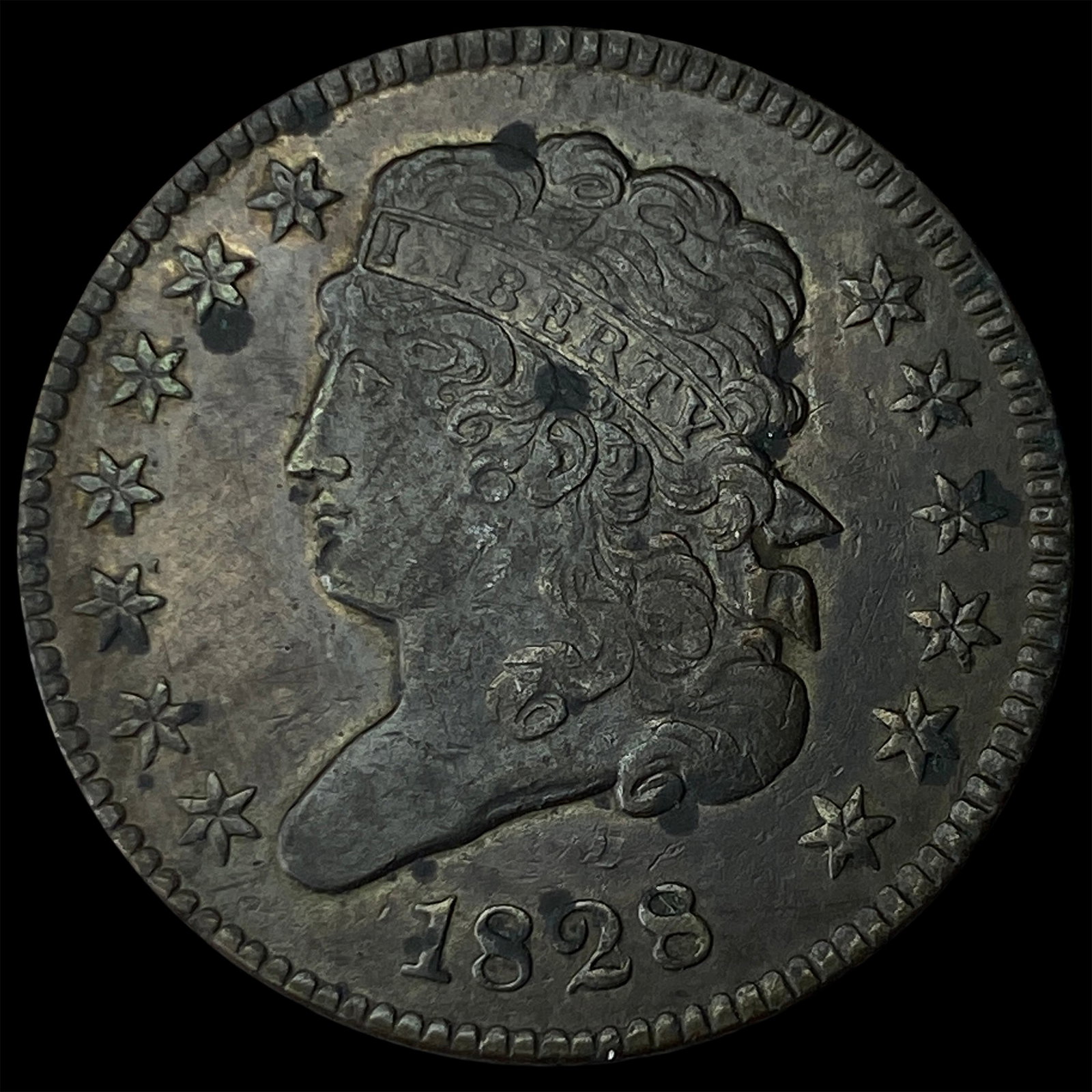 1828 Classic Head Half Cent CLOSELY UNCIRCULATED