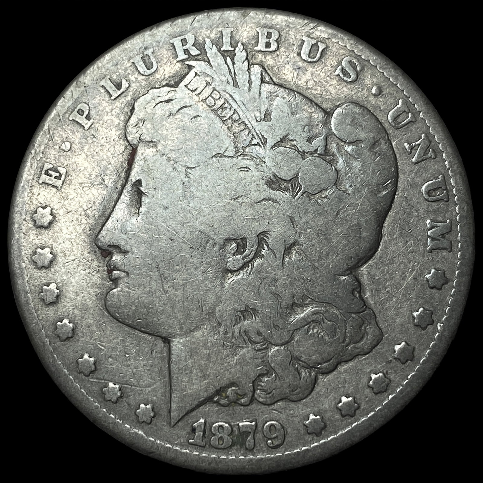 1879-CC Morgan Silver Dollar LIGHTLY CIRCULATED: 1879-CC Morgan Silver Dollar LIGHTLY CIRCULATED