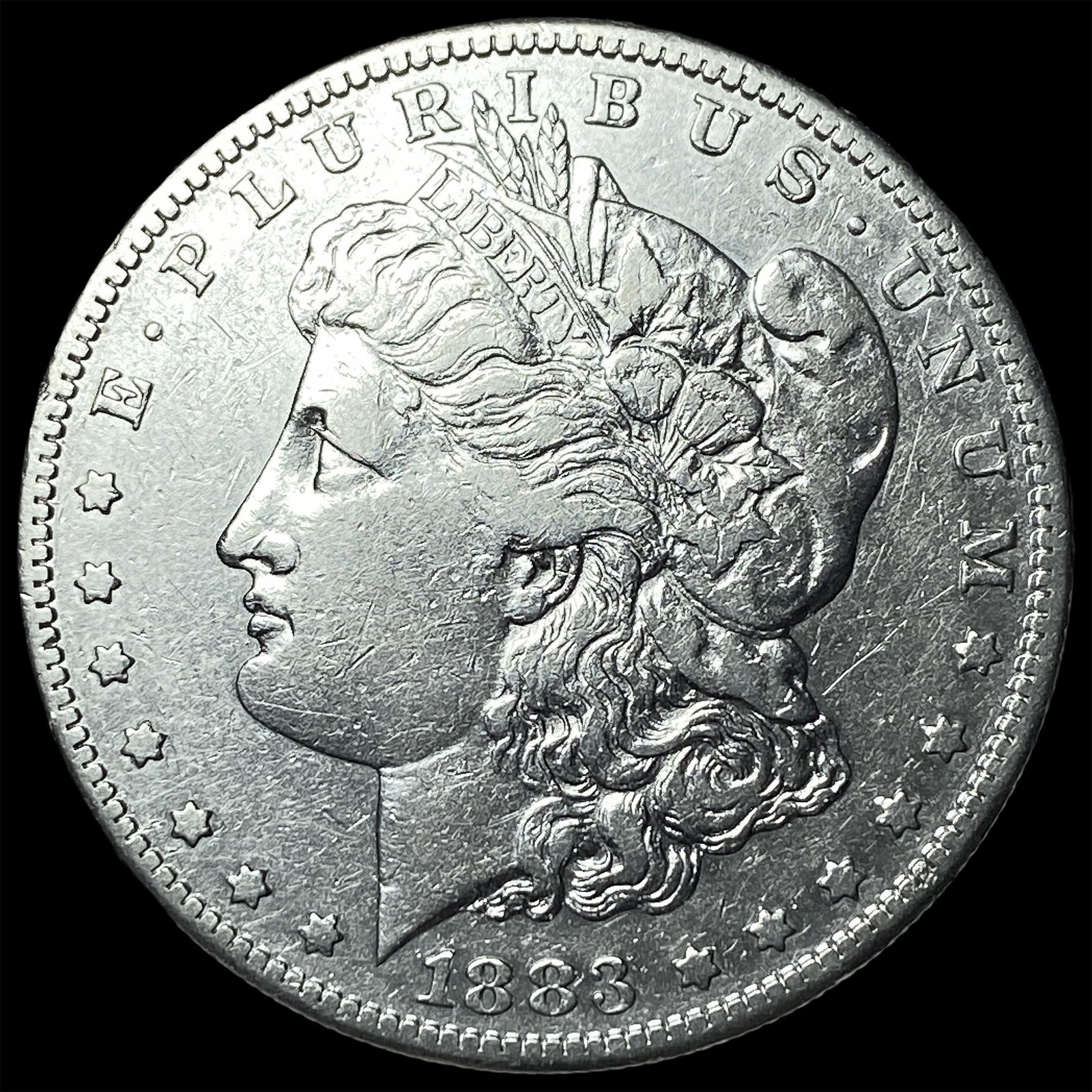 1883-S Silver Morgan Dollar CLOSELY UNCIRCULATED: 1883-S Silver Morgan Dollar CLOSELY UNCIRCULATED