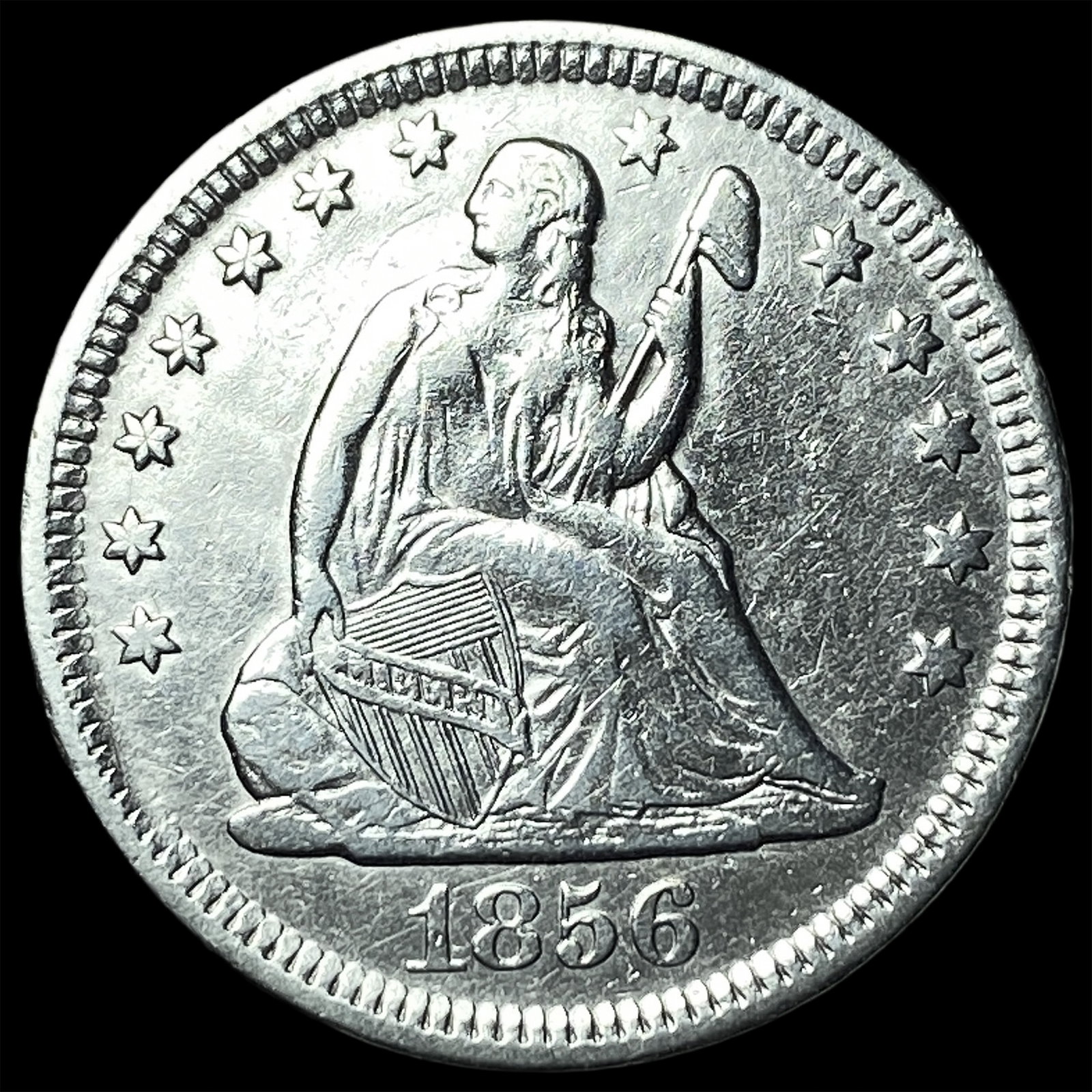1856 Seated Liberty Quarter UNCIRCULATED: 1856 Seated Liberty Quarter UNCIRCULATED