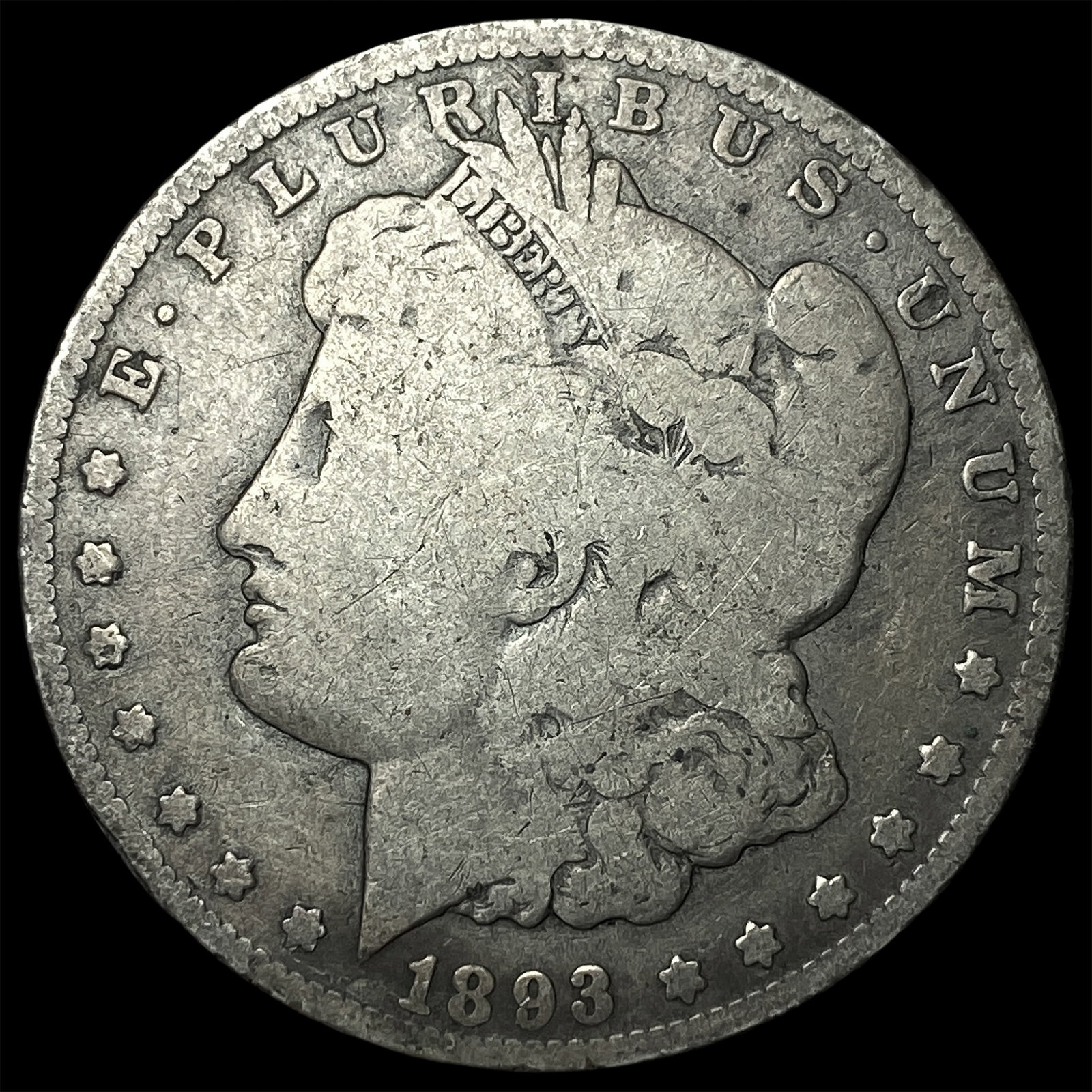 1893-O Silver Morgan Dollar LIGHTLY CIRCULATED (1 of 2)
