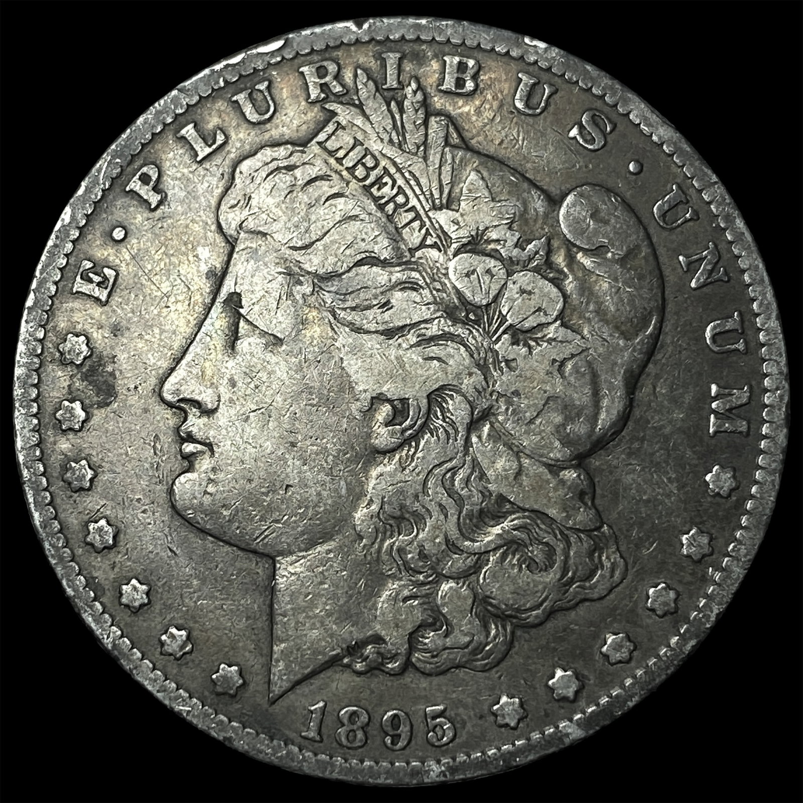 1895-S Silver Morgan Dollar ABOUT UNCIRCULATED: 1895-S Silver Morgan Dollar ABOUT UNCIRCULATED