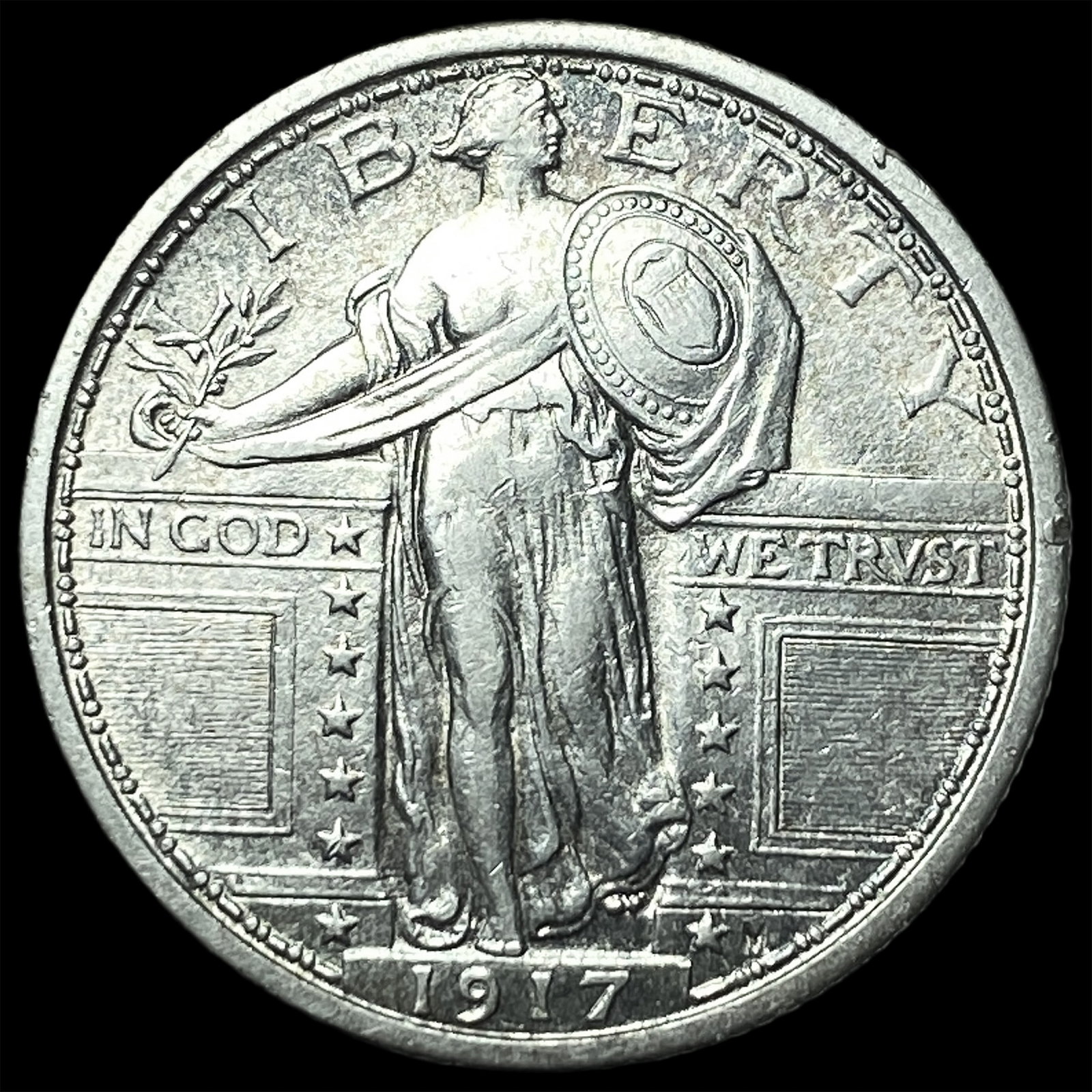 1917 Type 1 Standing Liberty Quarter UNCIRCULATED: 1917 Type 1 Standing Liberty Quarter UNCIRCULATED