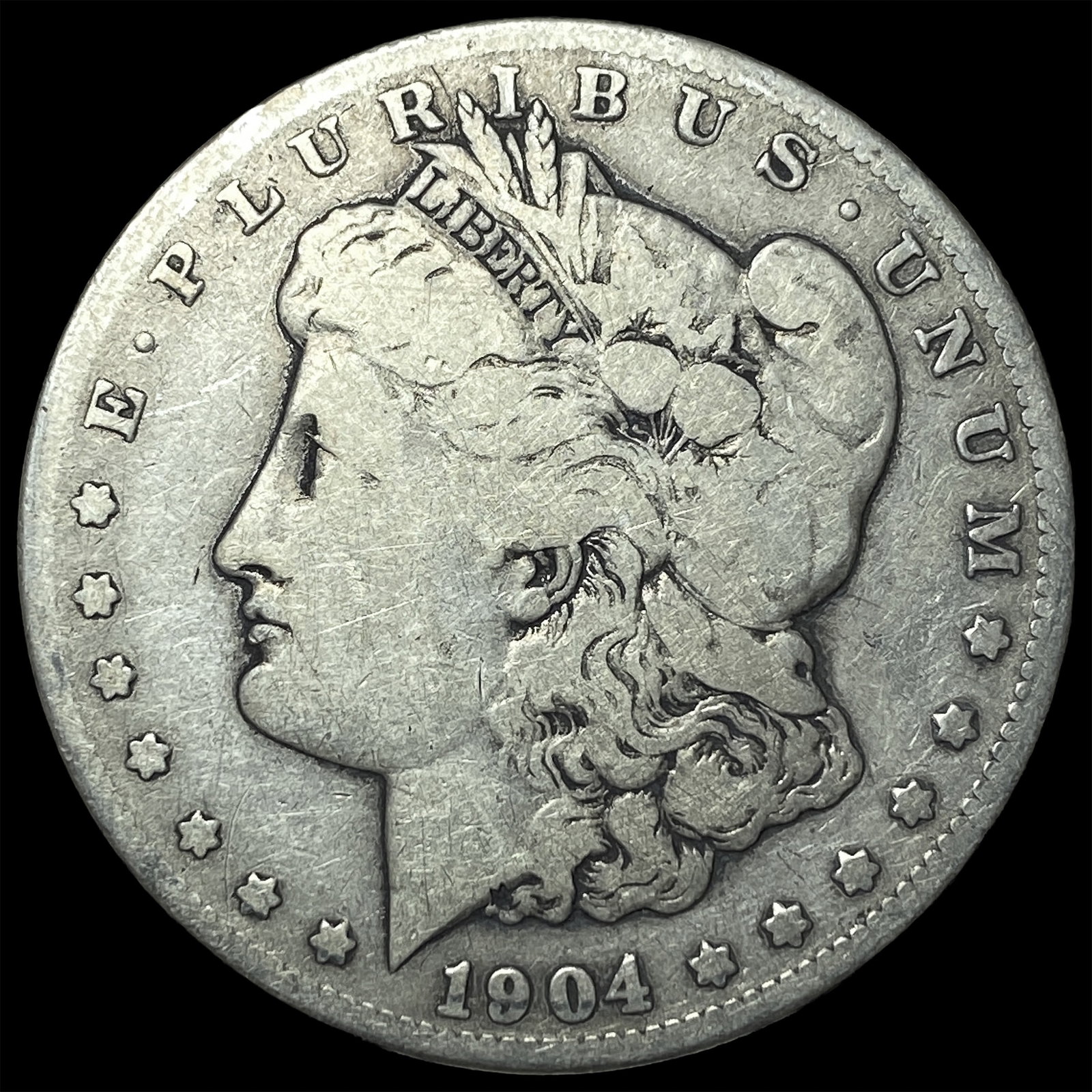 1904-S Silver Morgan Dollar ABOUT UNCIRCULATED