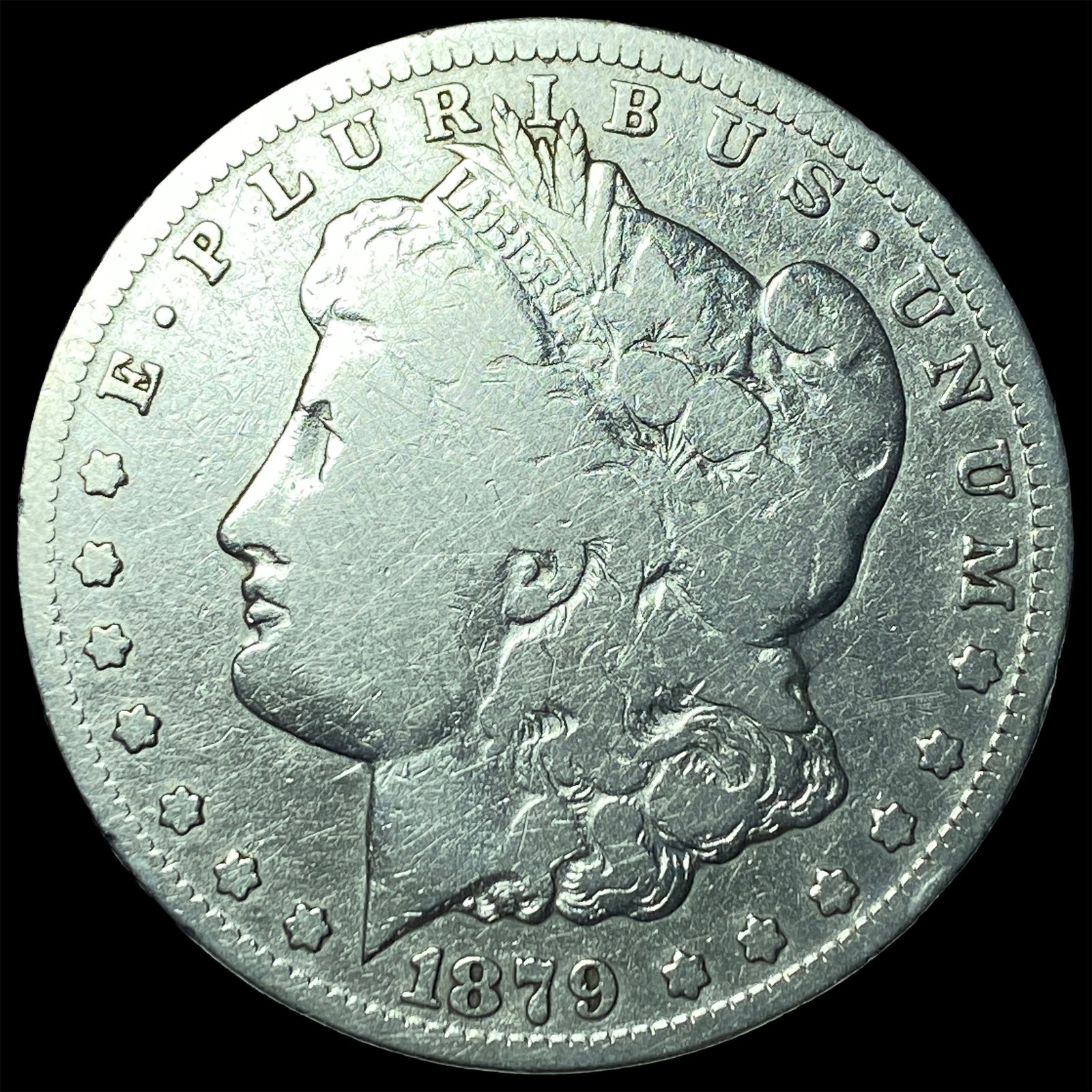 1879-CC Silver Morgan Dollar LIGHTLY CIRCULATED: 1879-CC Silver Morgan Dollar LIGHTLY CIRCULATED