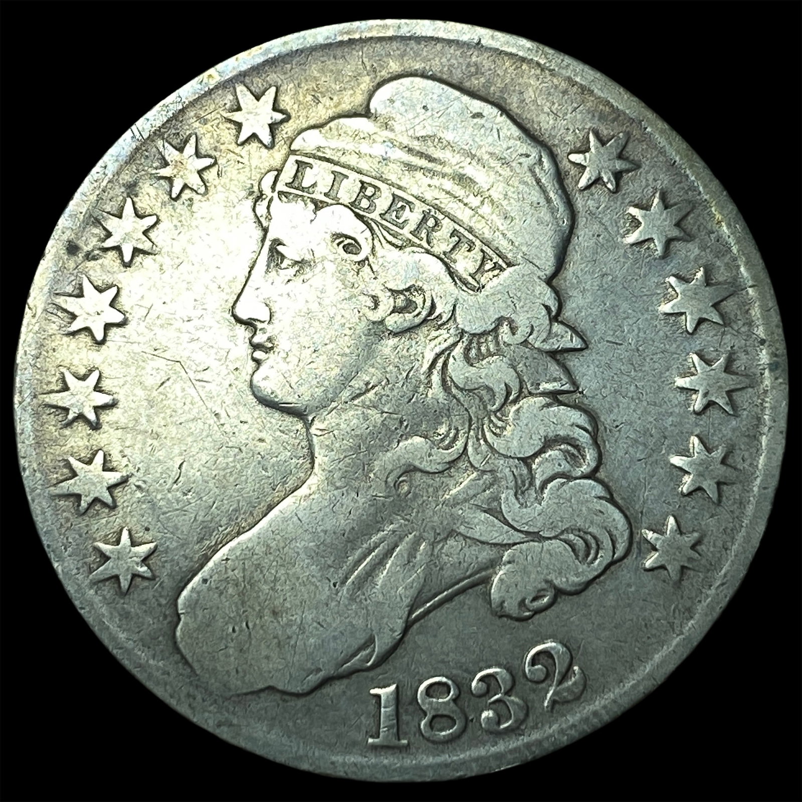 1832 Capped Bust Half Dollar LIGHTLY CIRCULATED (1 of 2)