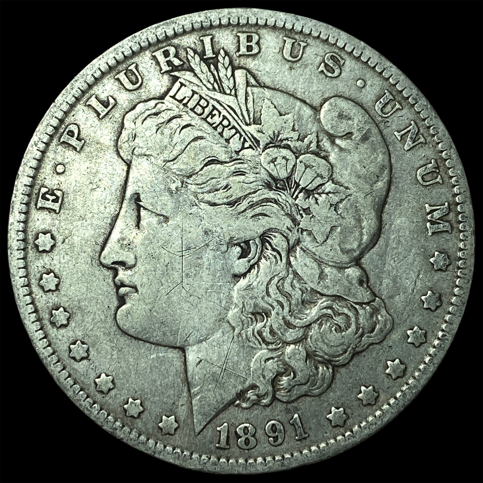 1891-O Silver Morgan Dollar LIGHTLY CIRCULATED