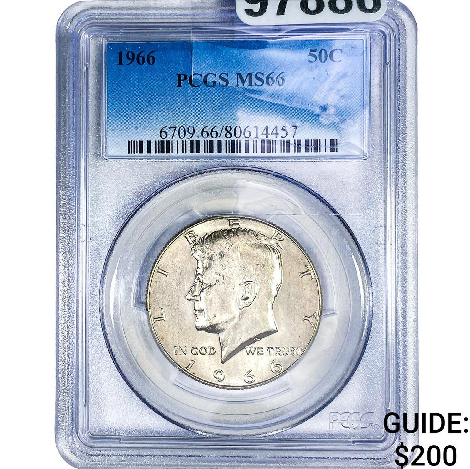 1966 Kennedy Half Dollar PCGS MS66: 1966 Kennedy Half Dollar PCGS MS66
