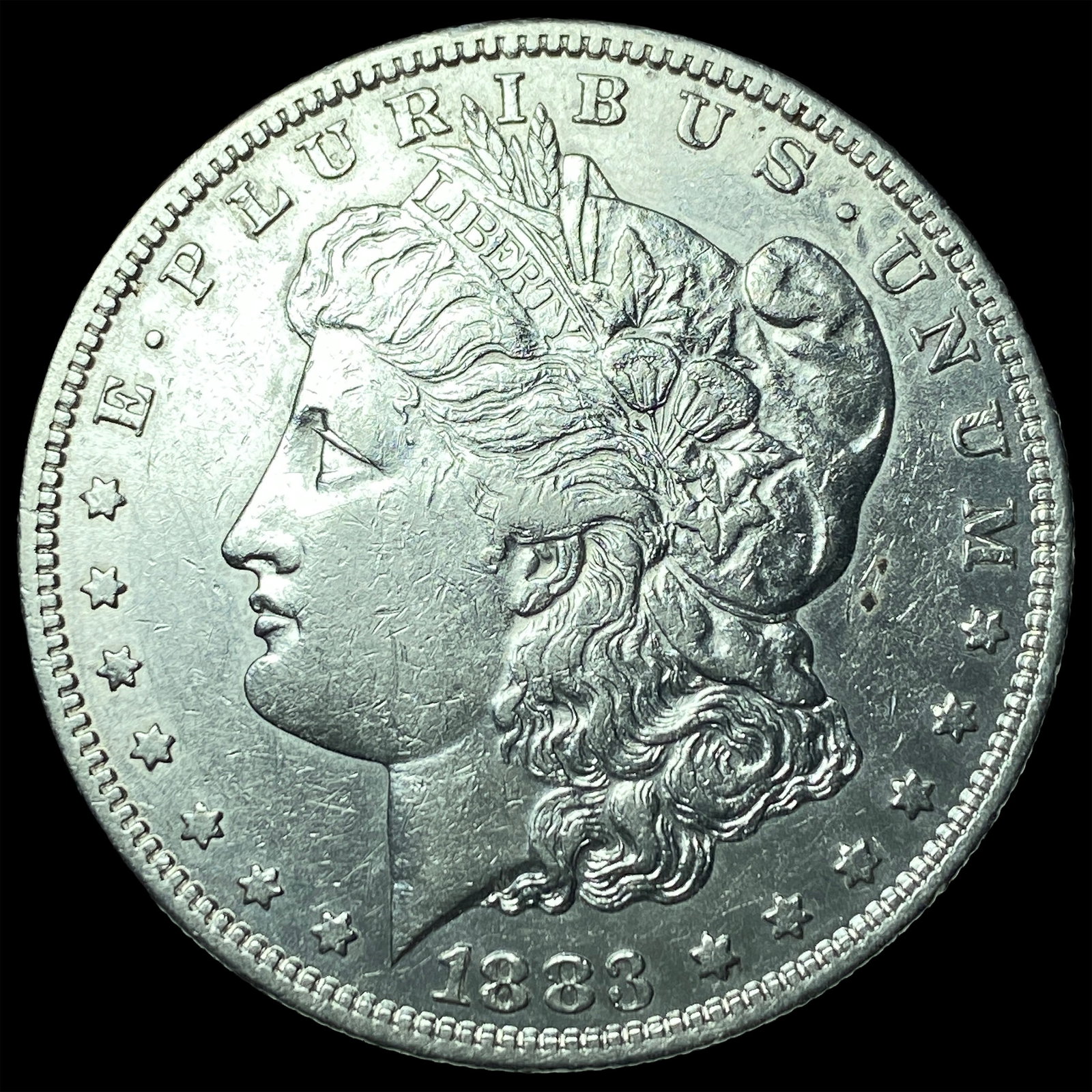 1883-S Silver Morgan Dollar CHOICE AU: 1883-S Silver Morgan Dollar CHOICE AU