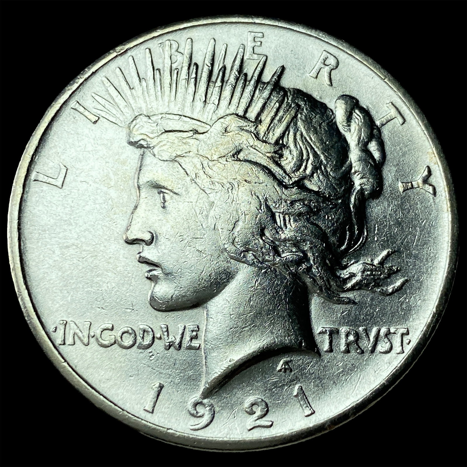 1921 Silver Peace Dollar CHOICE AU: 1921 Silver Peace Dollar CHOICE AU