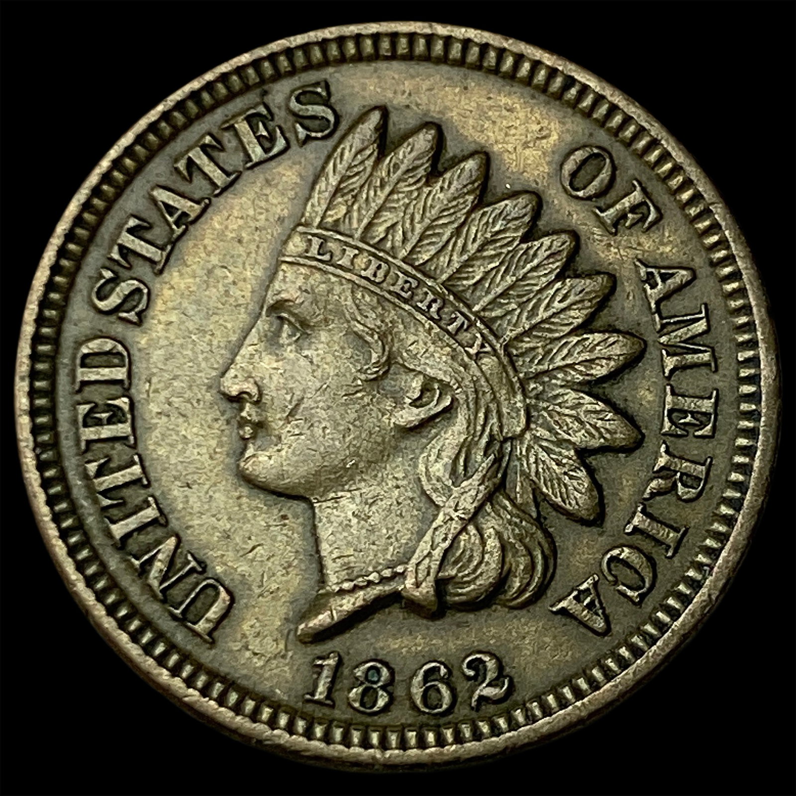 1862 Indian Head Cent CLOSELY UNCIRCULATED (1 of 2)