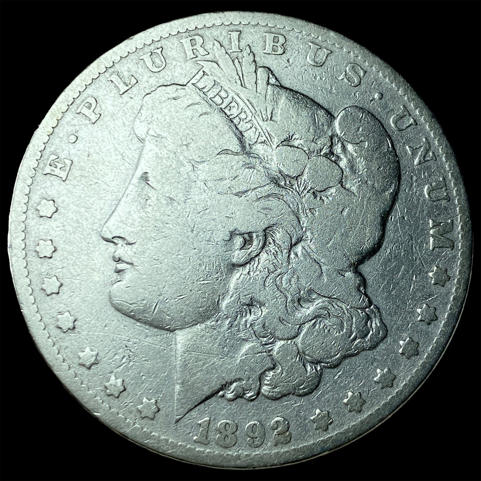 1892 Morgan Silver Dollar LIGHTLY CIRCULATED: 1892 Morgan Silver Dollar LIGHTLY CIRCULATED