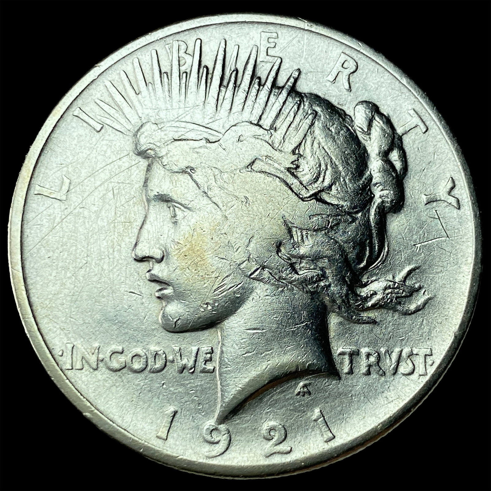 1921 Silver Peace Dollar CHOICE AU: 1921 Silver Peace Dollar CHOICE AU