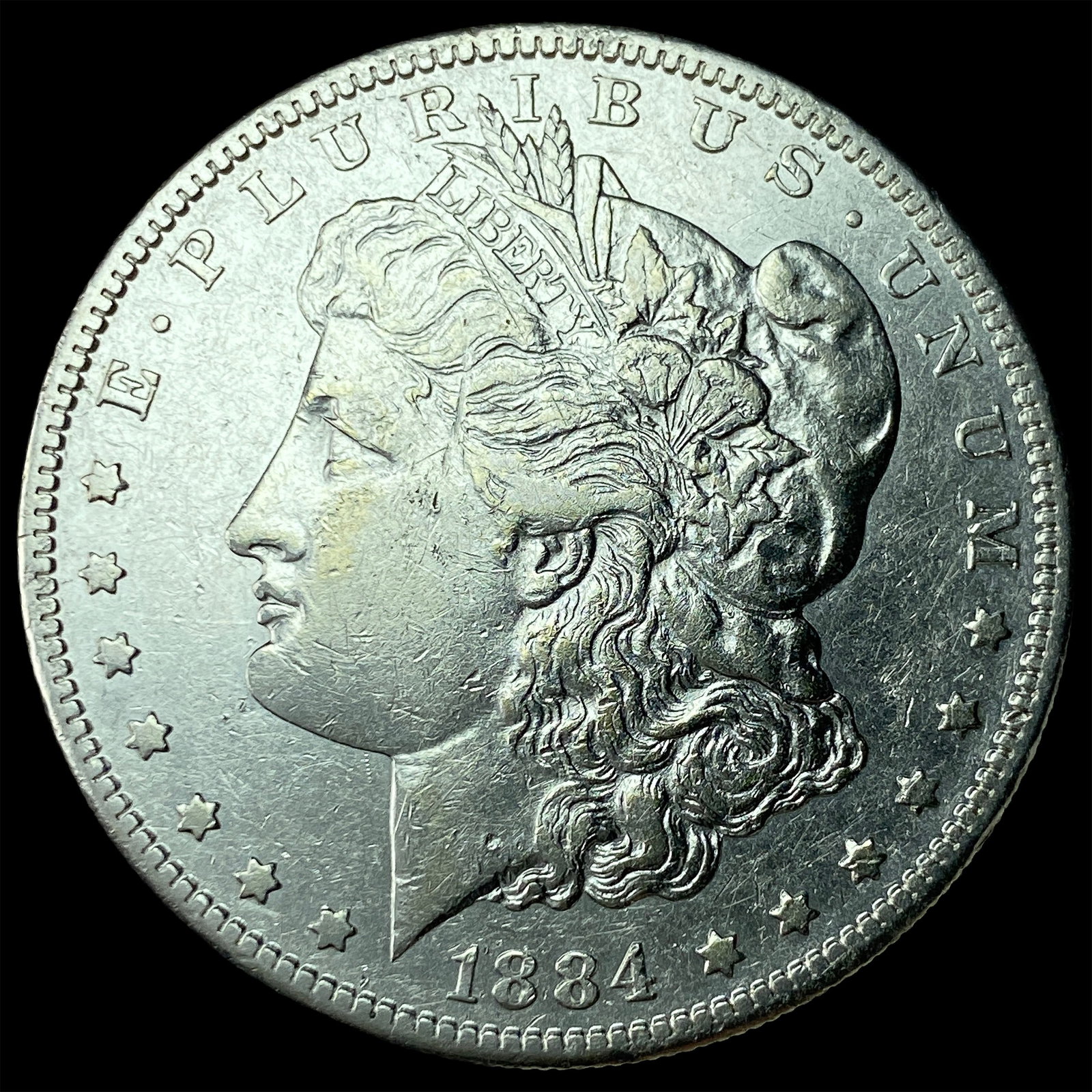 1884-S Silver Morgan Dollar CLOSELY UNCIRCULATED: 1884-S Silver Morgan Dollar CLOSELY UNCIRCULATED