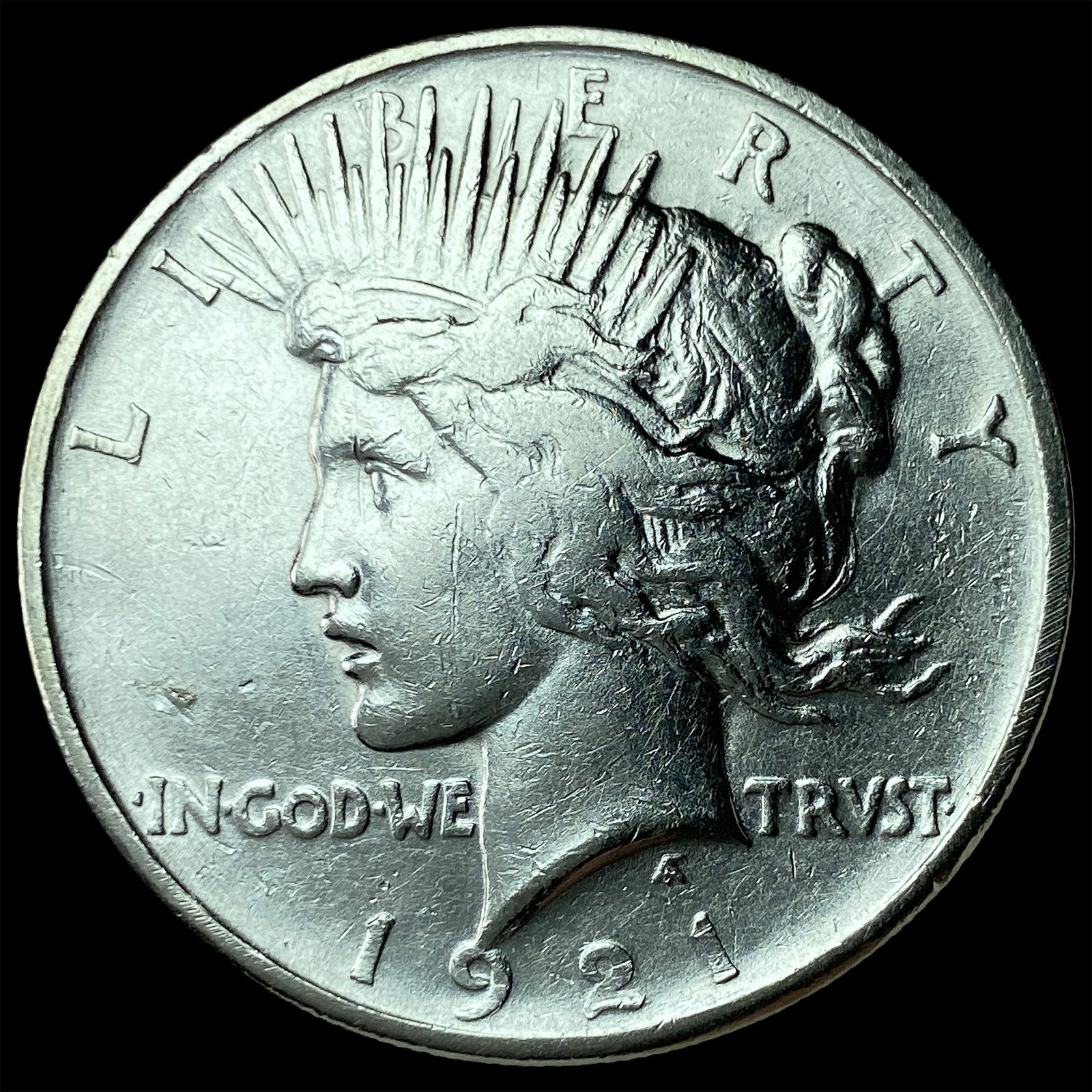 1921 Silver Peace Dollar CHOICE AU