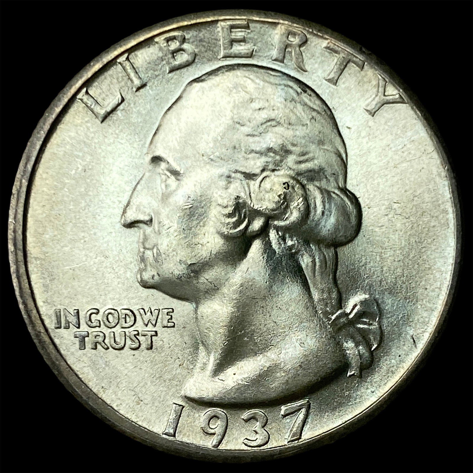 1937-D Silver Washington Quarter GEM BU: 1937-D Silver Washington Quarter GEM BU