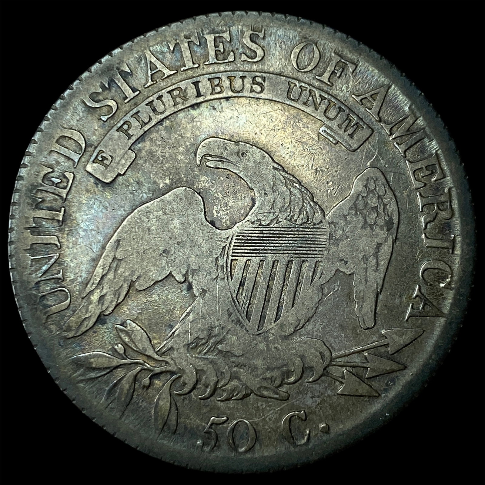 1817 Capped Bust Half Dollar LIGHTLY CIRCULATED - 2