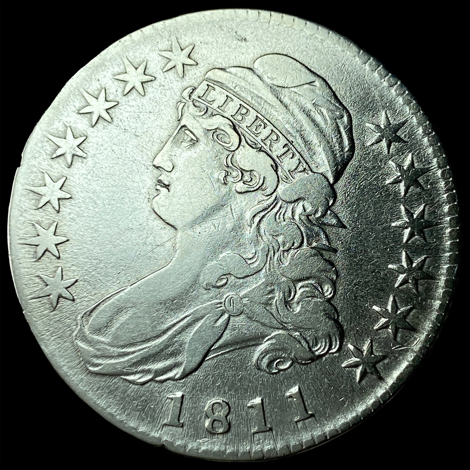 1811 Capped Bust Half Dollar CHOICE AU: 1811 Capped Bust Half Dollar CHOICE AU