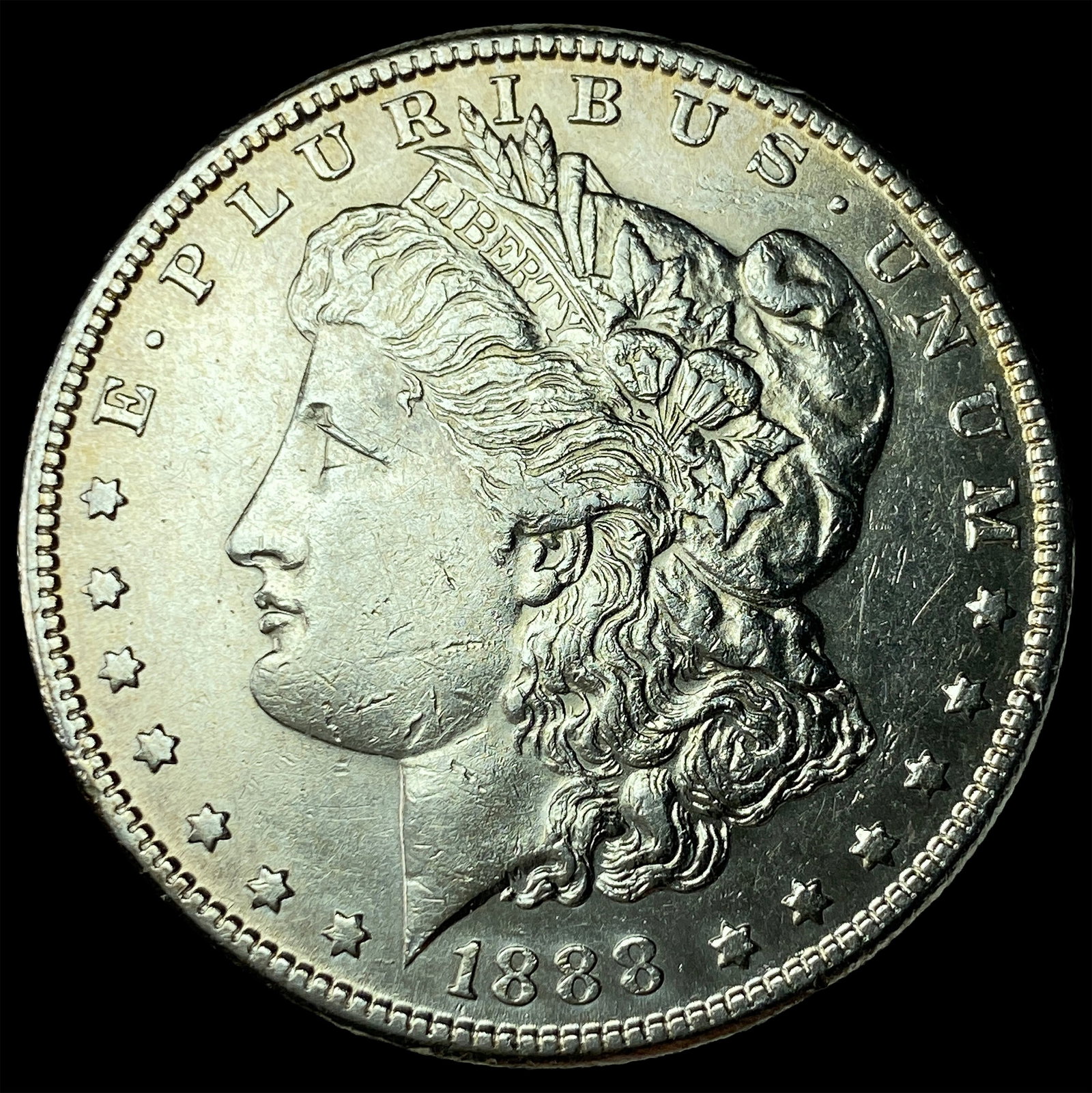 1888-S Silver Morgan Dollar CHOICE AU: 1888-S Silver Morgan Dollar CHOICE AU