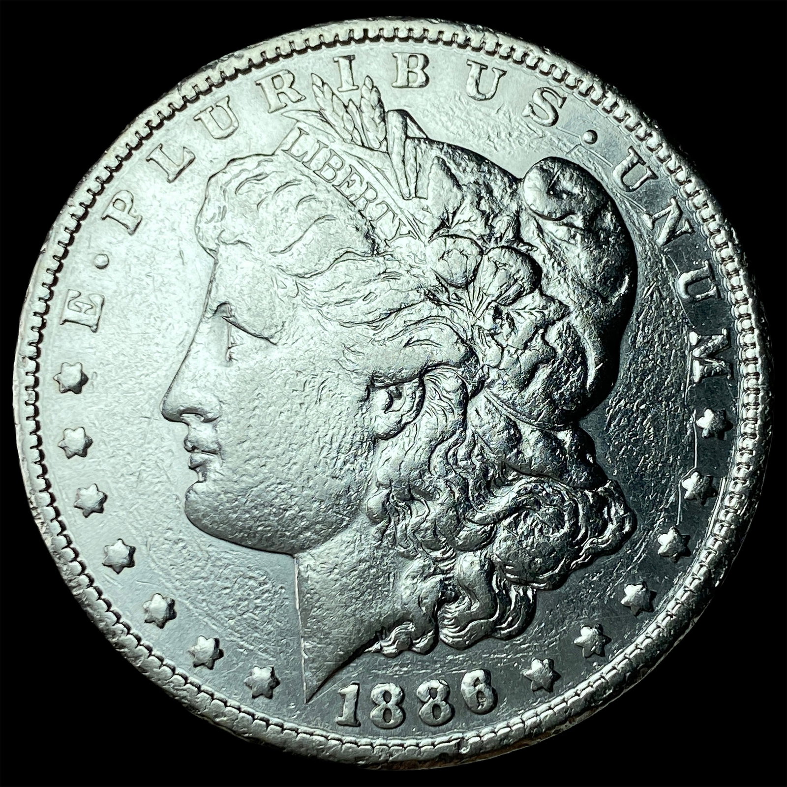 1886-S Silver Morgan Dollar NEARLY UNCIRCULATED: 1886-S Silver Morgan Dollar NEARLY UNCIRCULATED