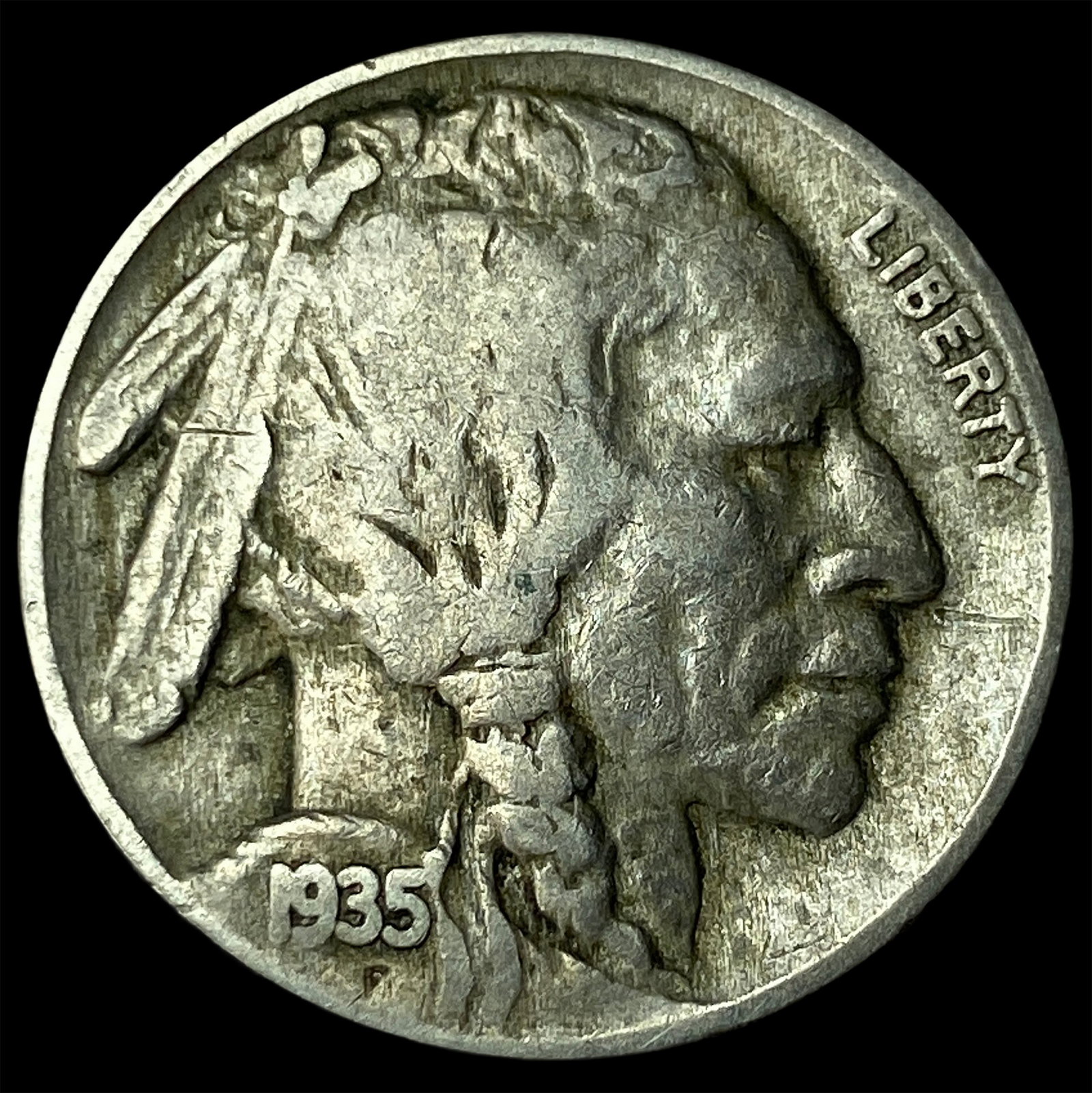 1935 DDR Buffalo Nickel LIGHTLY CIRCULATED: 1935 DDR Buffalo Nickel LIGHTLY CIRCULATED