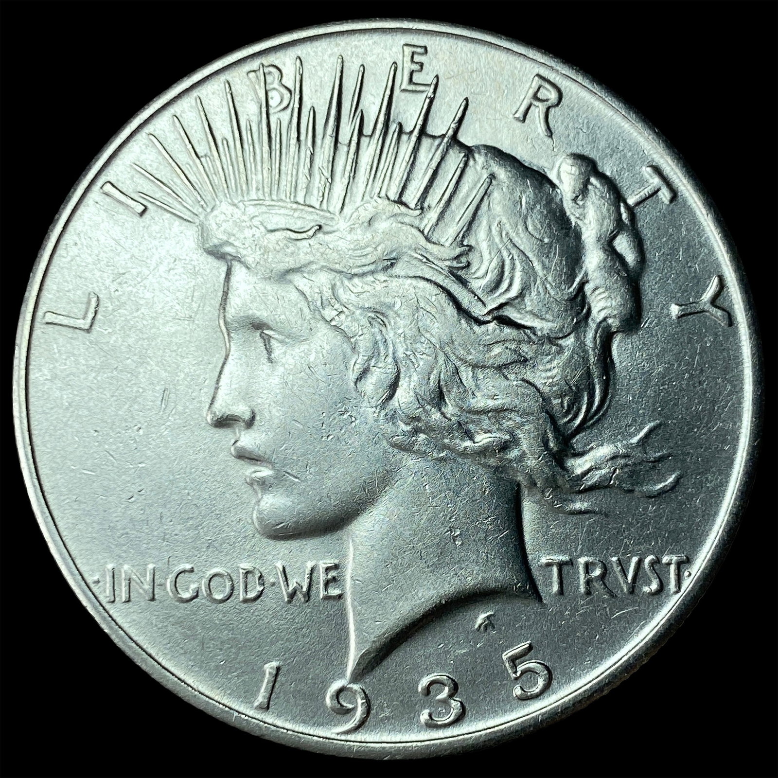 1935-S Silver Peace Dollar CLOSELY UNCIRCULATED