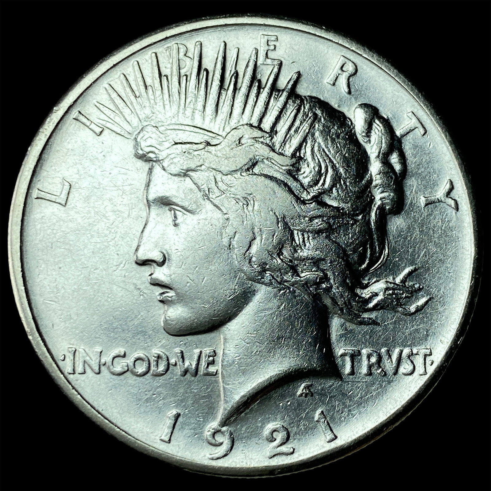 1921 Silver Peace Dollar CHOICE AU: 1921 Silver Peace Dollar CHOICE AU