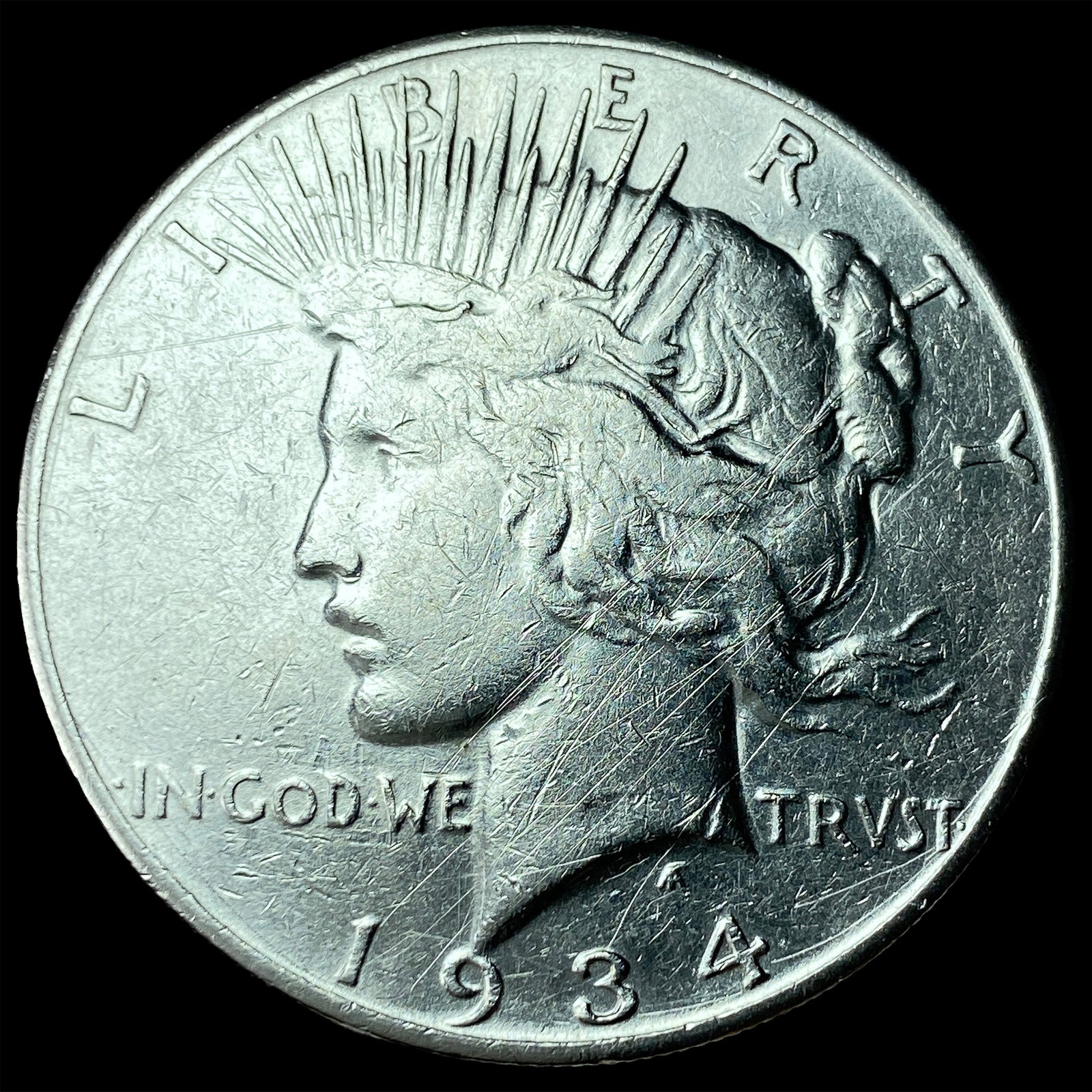 1934-S Silver Peace Dollar HIGH GRADE: 1934-S Silver Peace Dollar HIGH GRADE