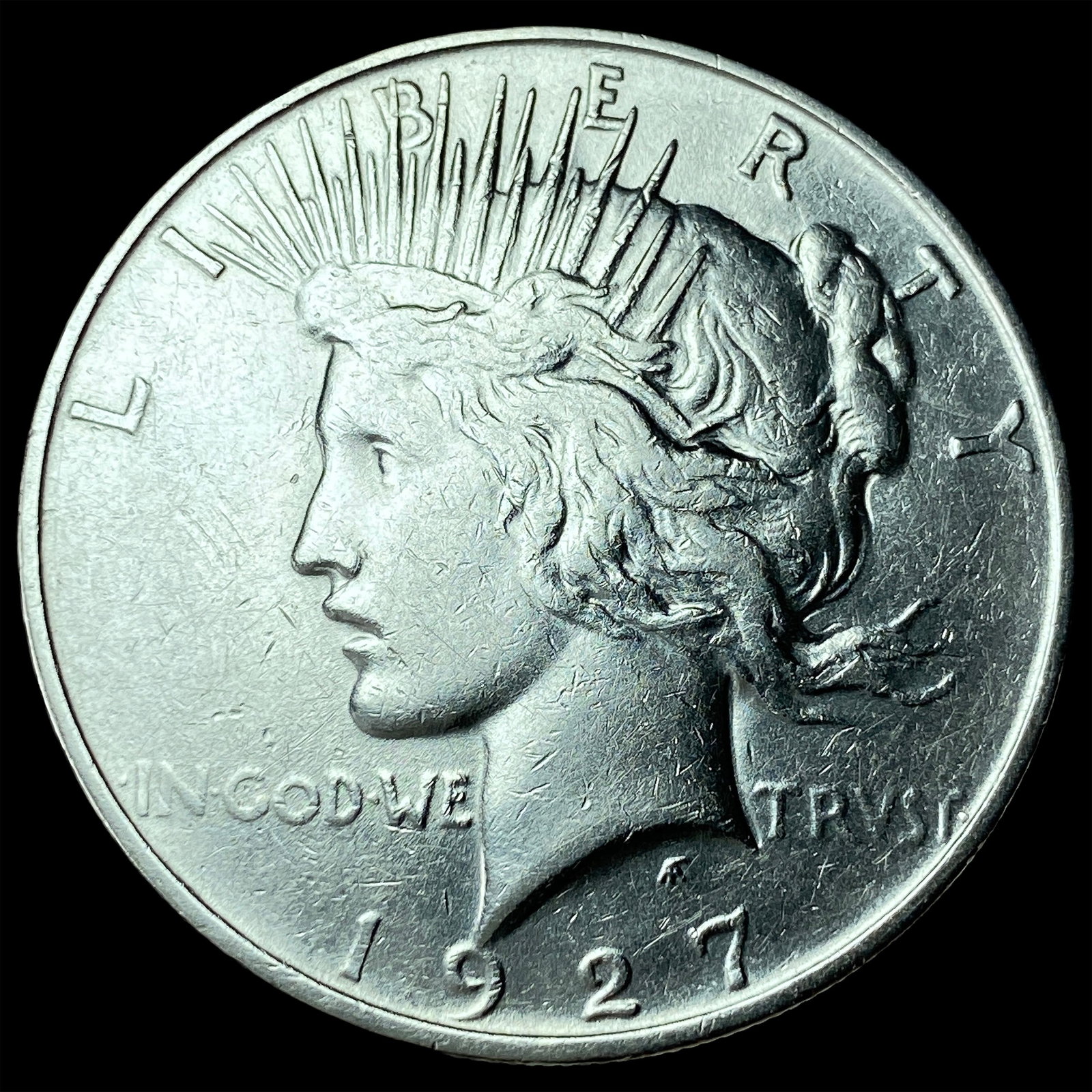 1927-D Silver Peace Dollar CLOSELY UNCIRCULATED