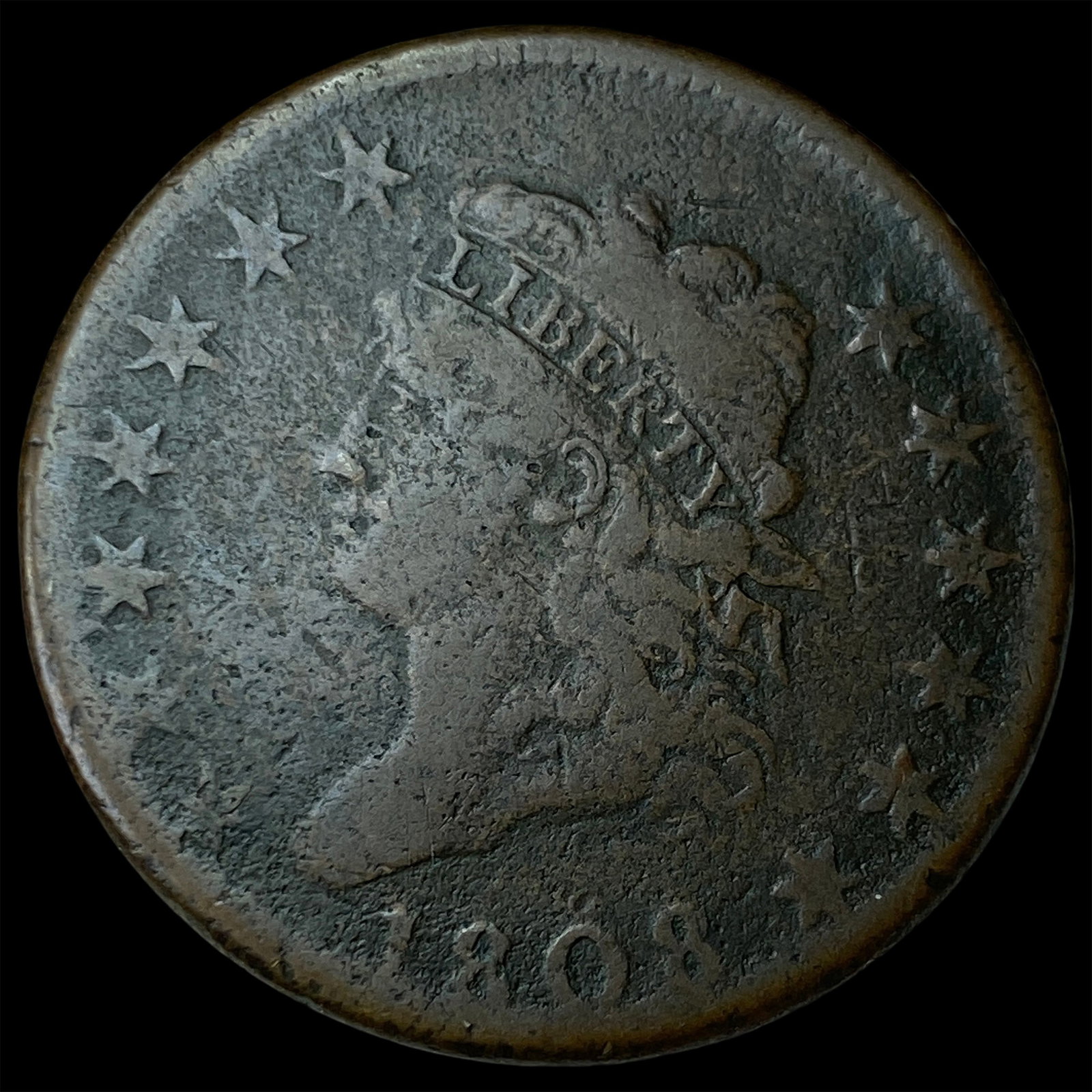 1808 Classic Head Large Cent LIGHTLY CIRCULATED