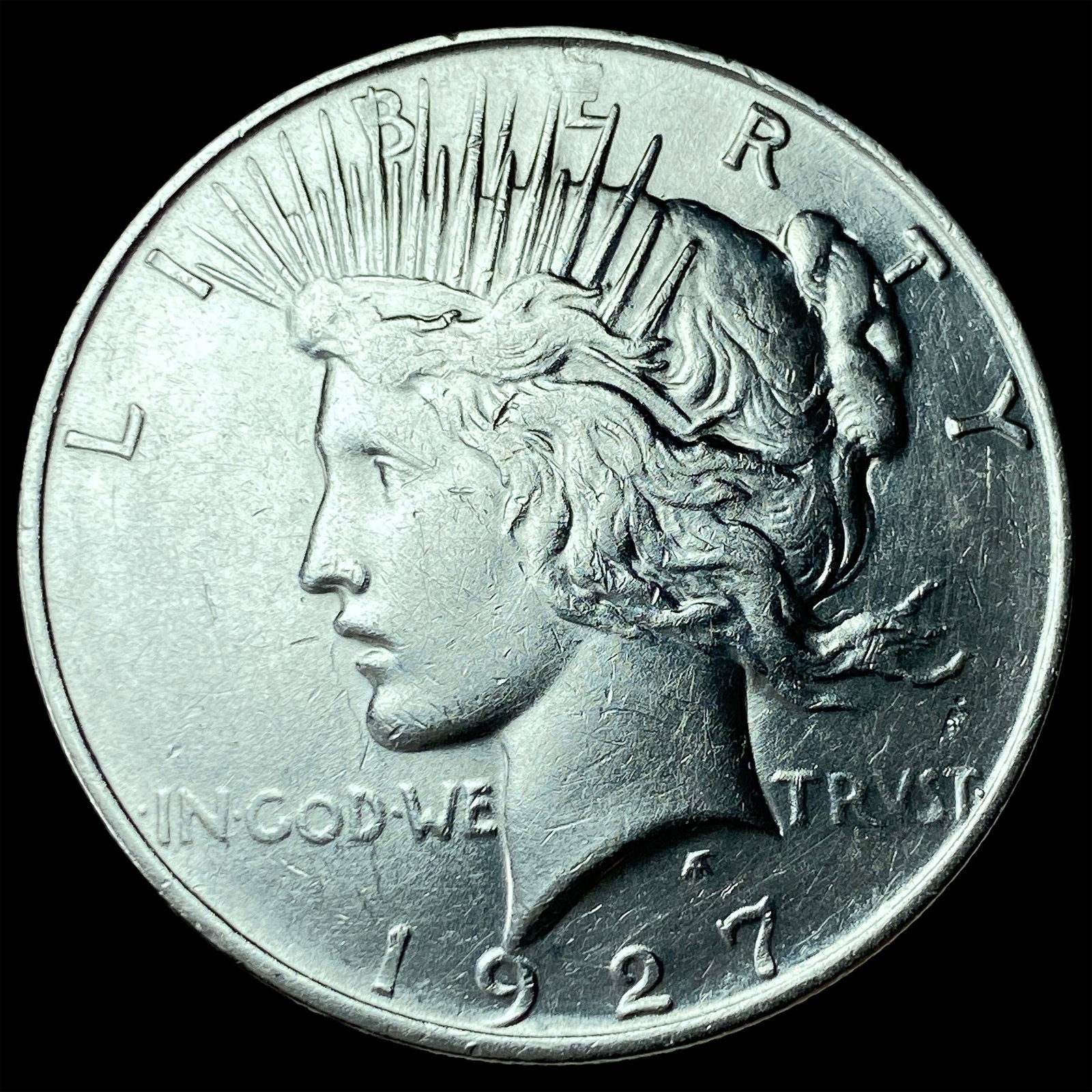 1927-D Silver Peace Dollar CLOSELY UNCIRCULATED