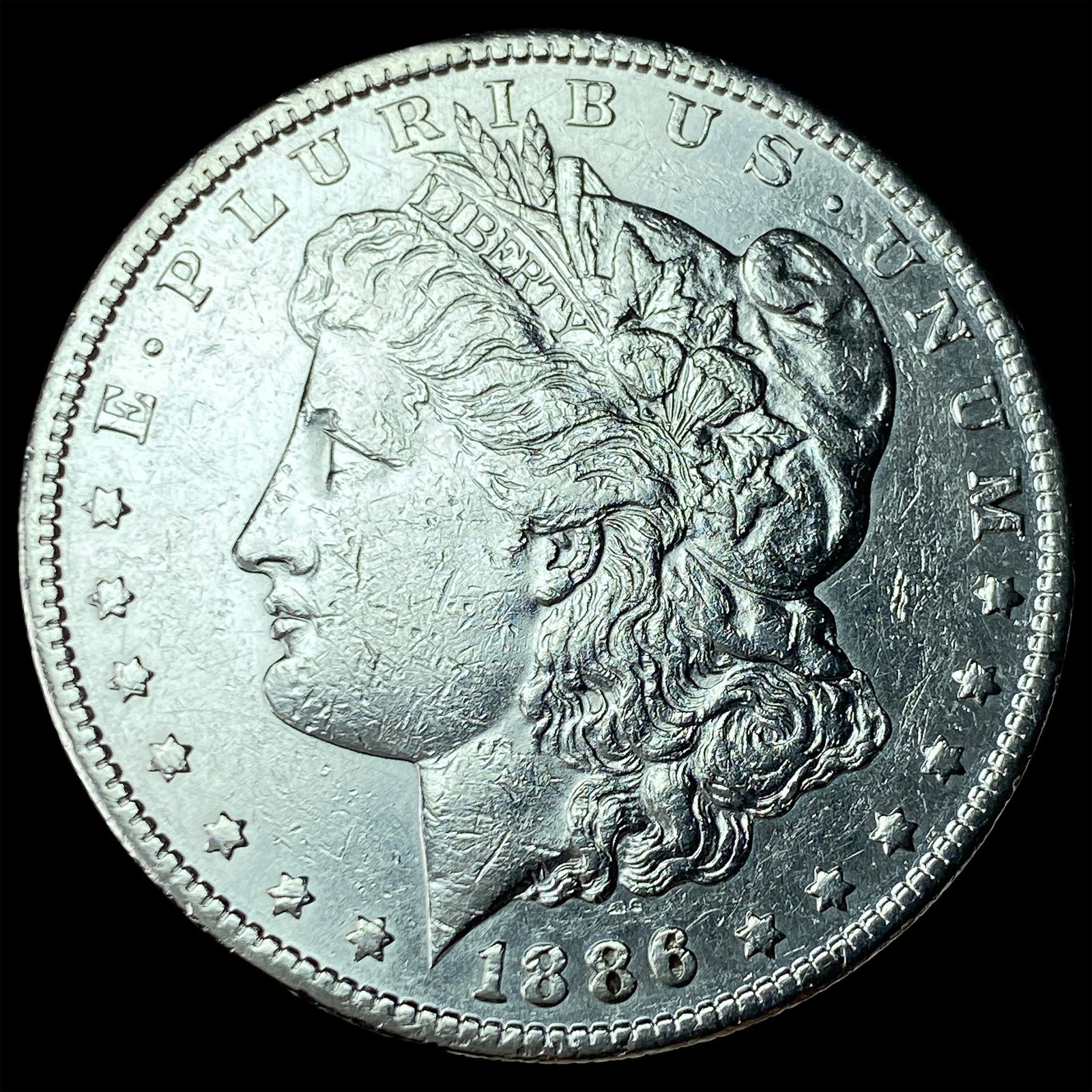 1886-S Silver Morgan Dollar CLOSELY UNCIRCULATED: 1886-S Silver Morgan Dollar CLOSELY UNCIRCULATED