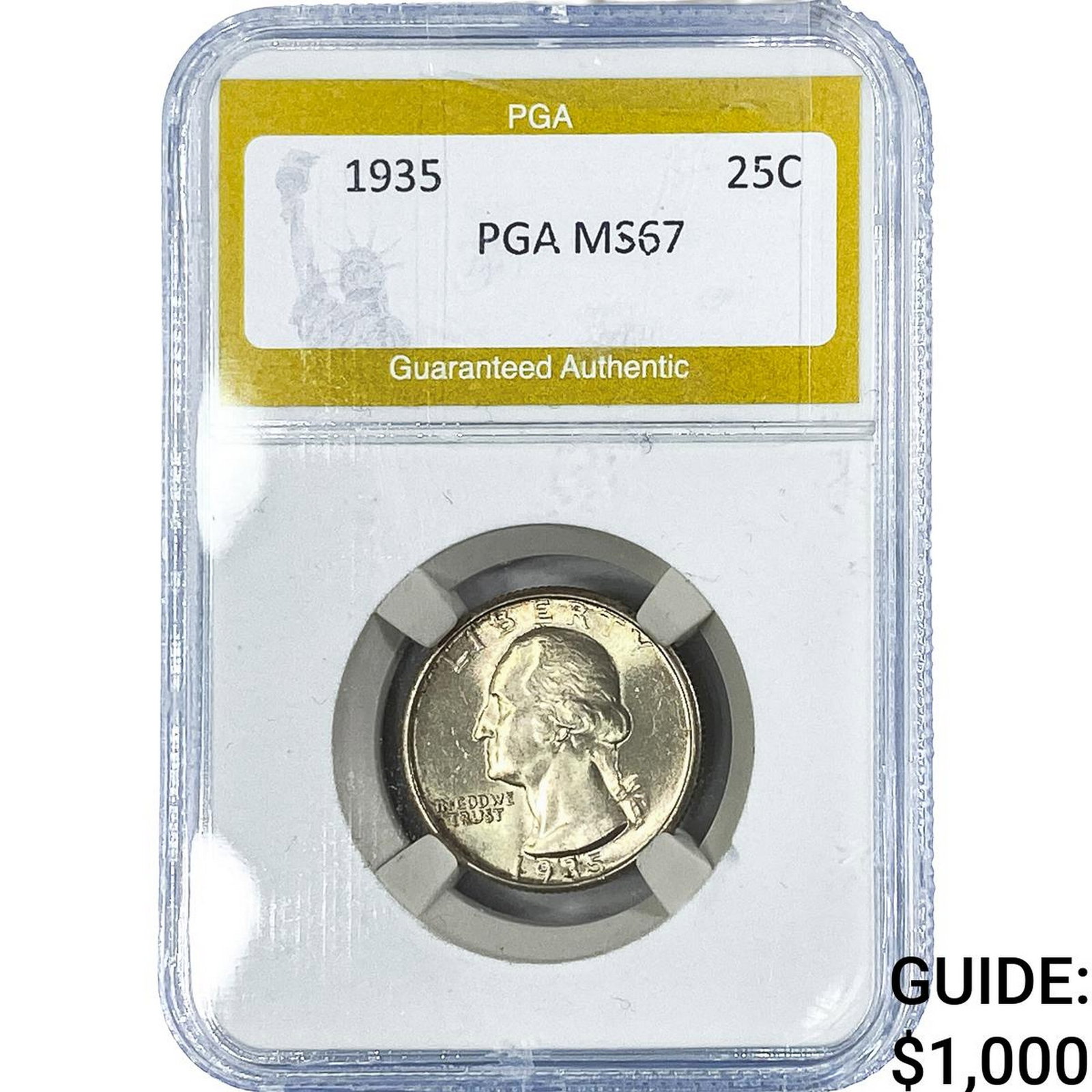 1935 Washington Silver Quarter PGA MS67 (1 of 2)