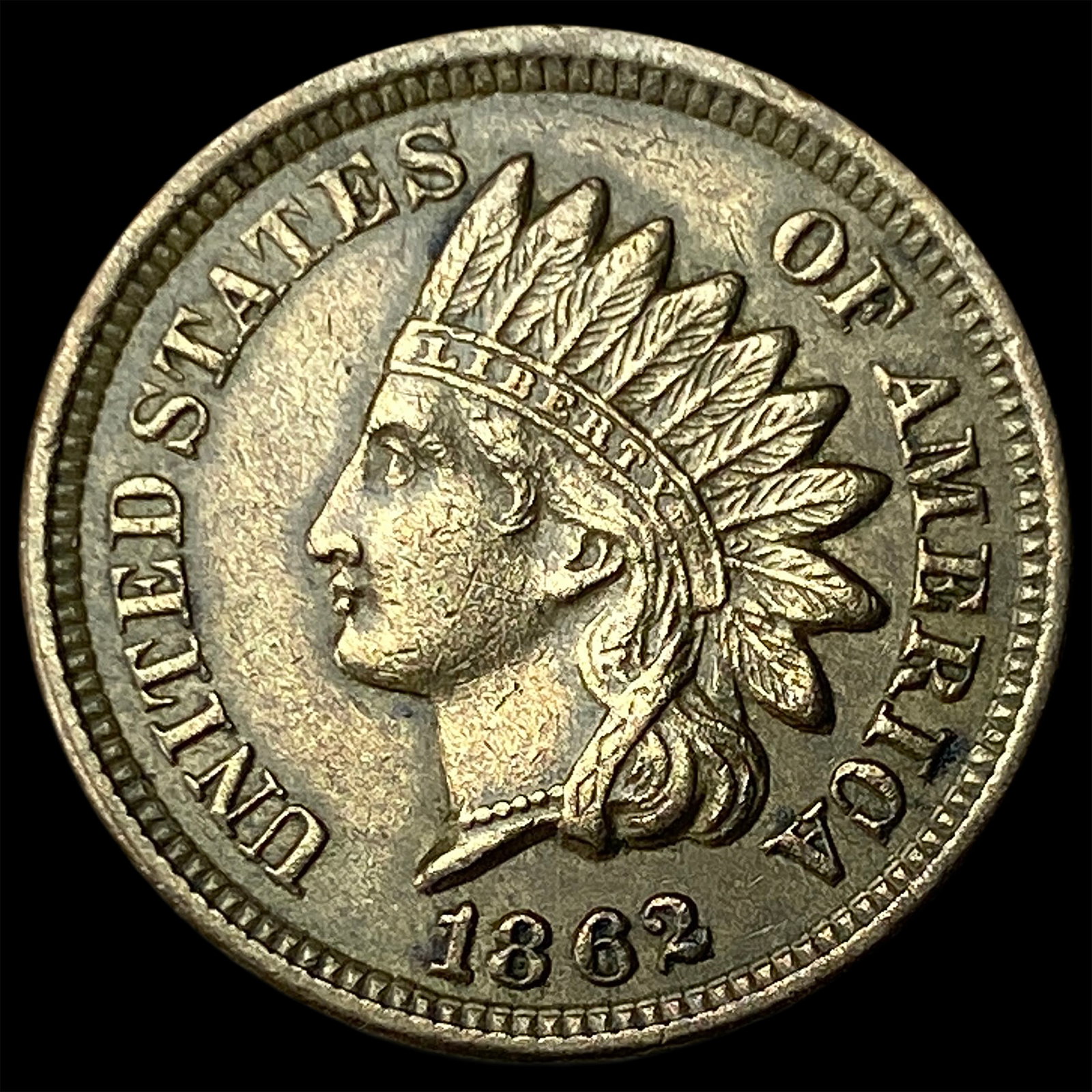 1862 Indian Head Cent CHOICE AU: 1862 Indian Head Cent CHOICE AU