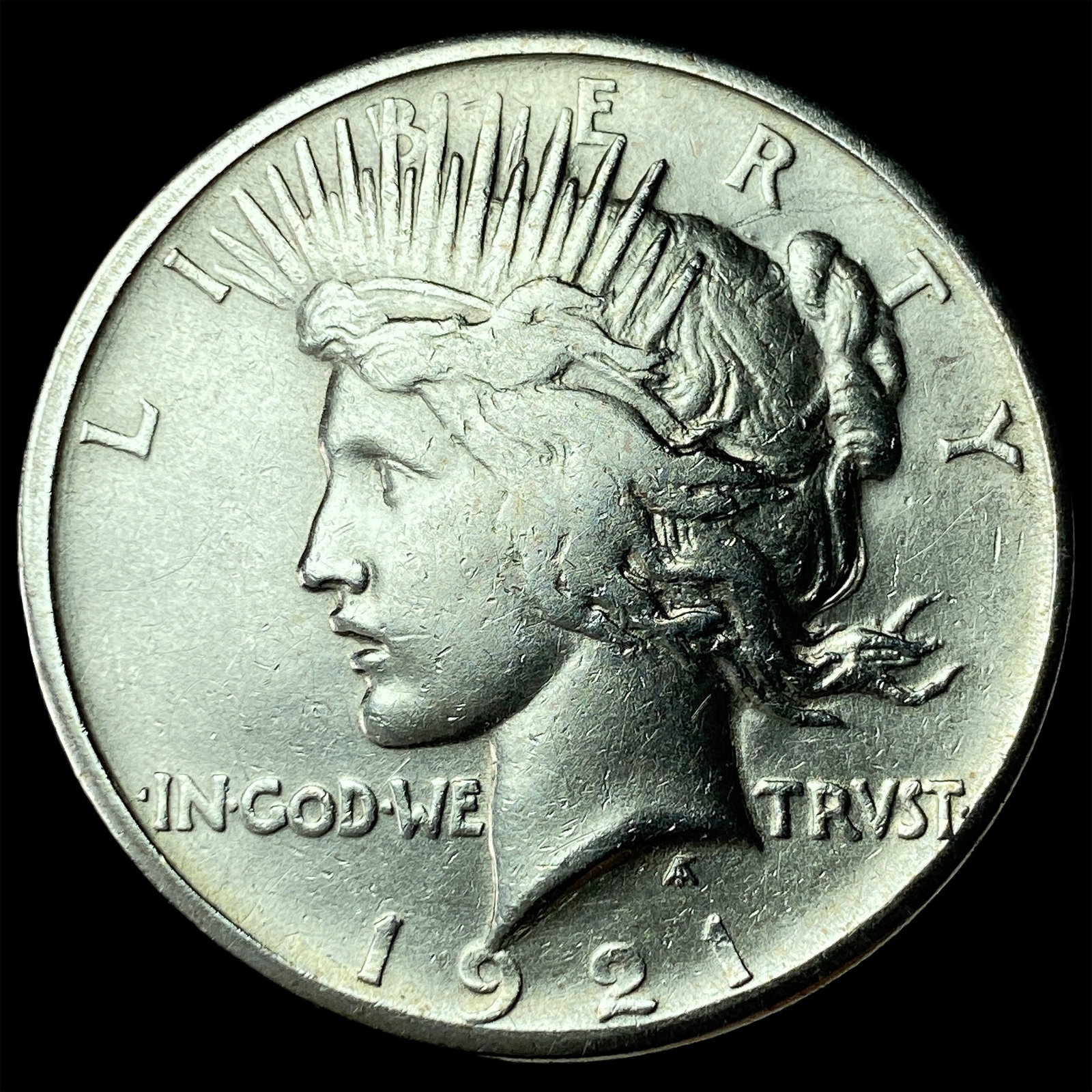 1921 Silver Peace Dollar CLOSELY UNCIRCULATED: 1921 Silver Peace Dollar CLOSELY UNCIRCULATED