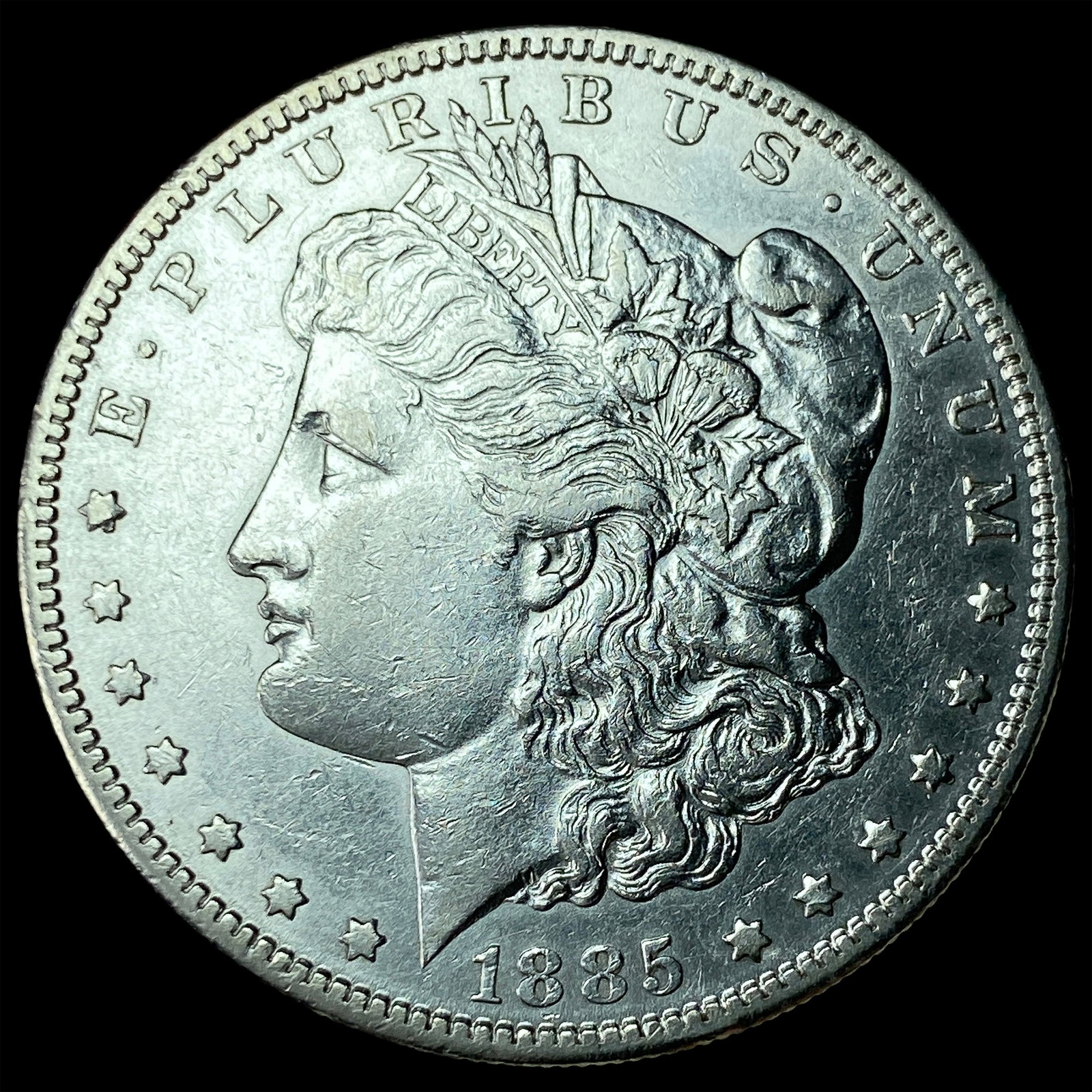 1885-S Silver Morgan Dollar CLOSELY UNCIRCULATED: 1885-S Silver Morgan Dollar CLOSELY UNCIRCULATED