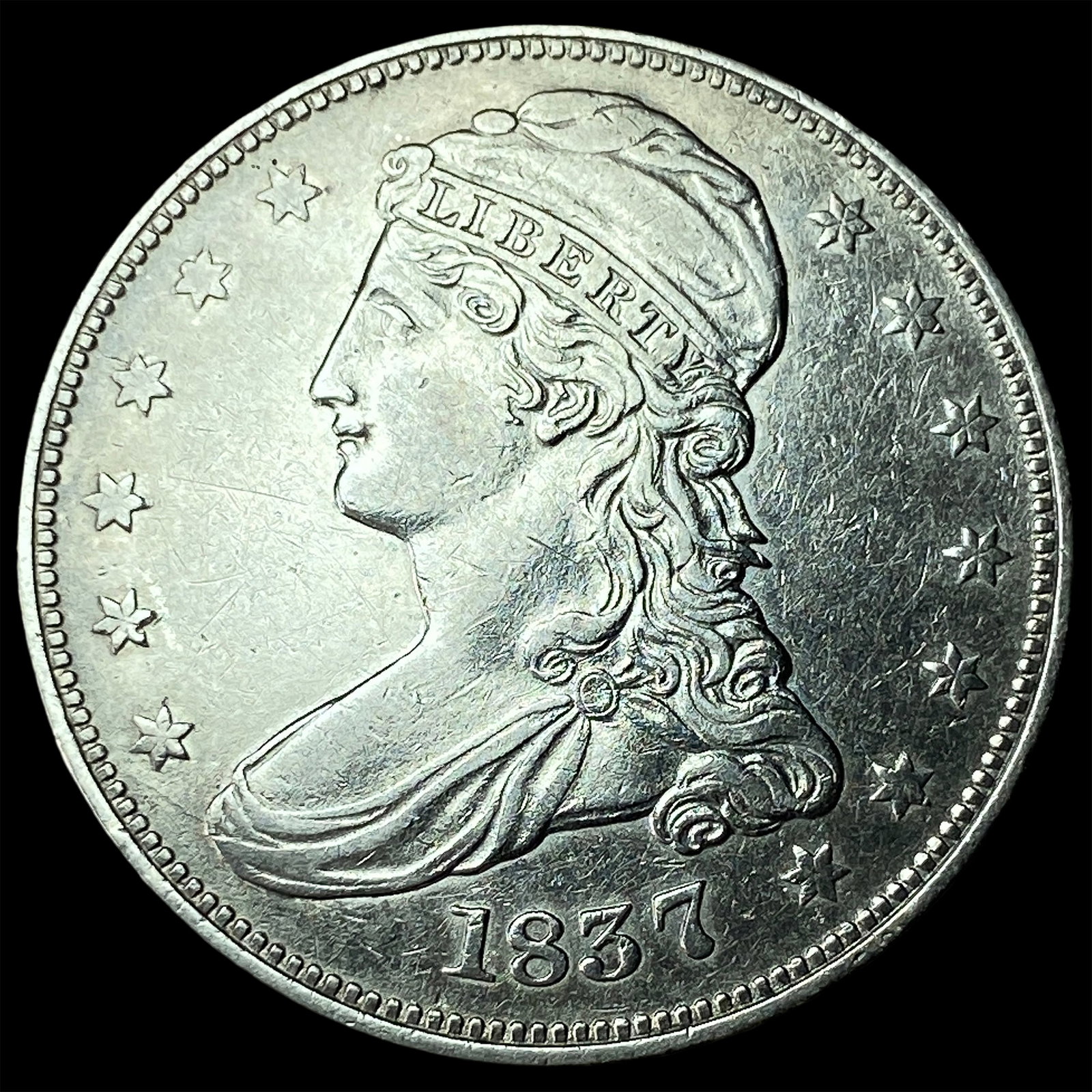 1837 Capped Bust Half Dollar UNCIRCULATED: 1837 Capped Bust Half Dollar UNCIRCULATED